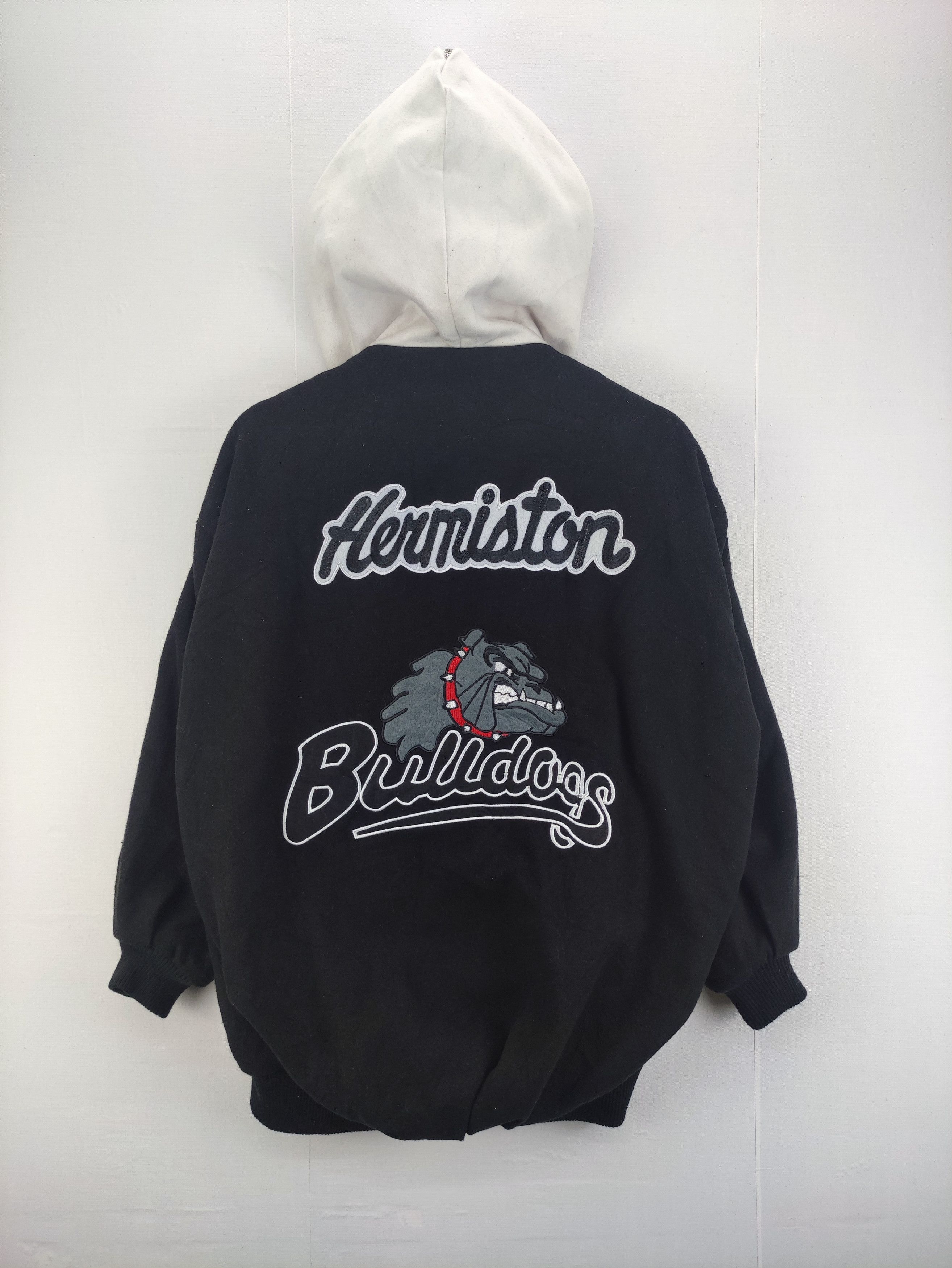 Vintage Vintage Migician Varsity Bulldog Jacket Fleece Snap Button Size US L / EU 52-54 / 3 - 7 Thumbnail
