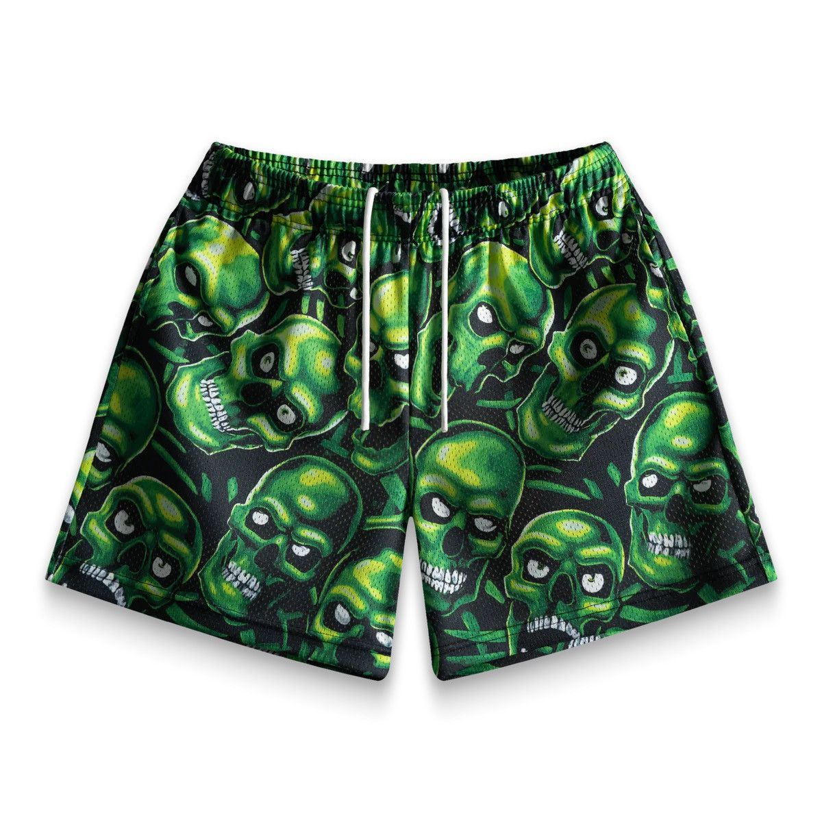 Supreme green shop skull shorts