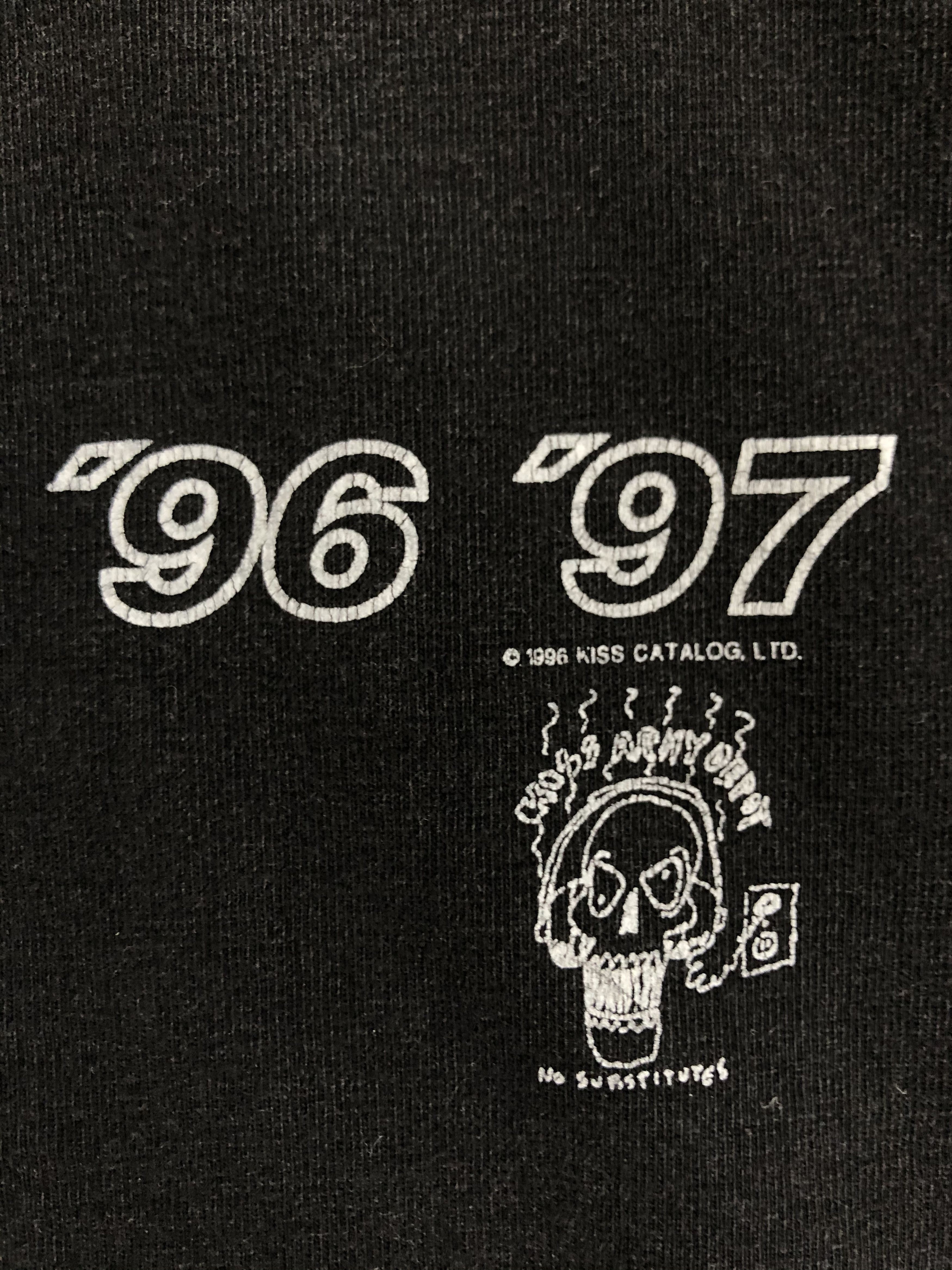 Band Tees × KISS × Vintage Vintage 1996 Kiss Alive Worldwide Tour Tee Shirt Y2K Hype Size US L / EU 52-54 / 3 - 5 Thumbnail