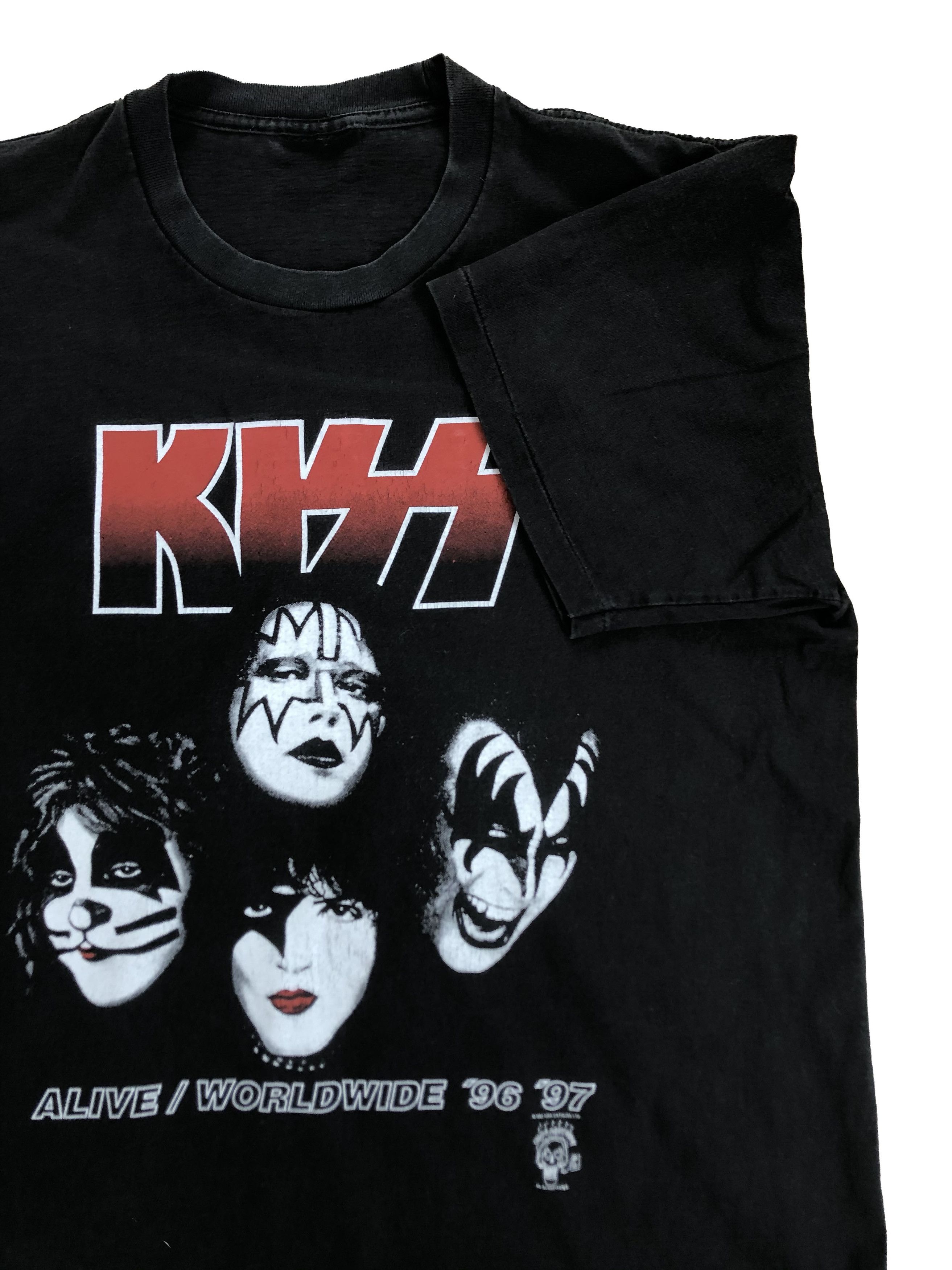 Band Tees × KISS × Vintage Vintage 1996 Kiss Alive Worldwide Tour Tee Shirt Y2K Hype Size US L / EU 52-54 / 3 - 2 Thumbnail