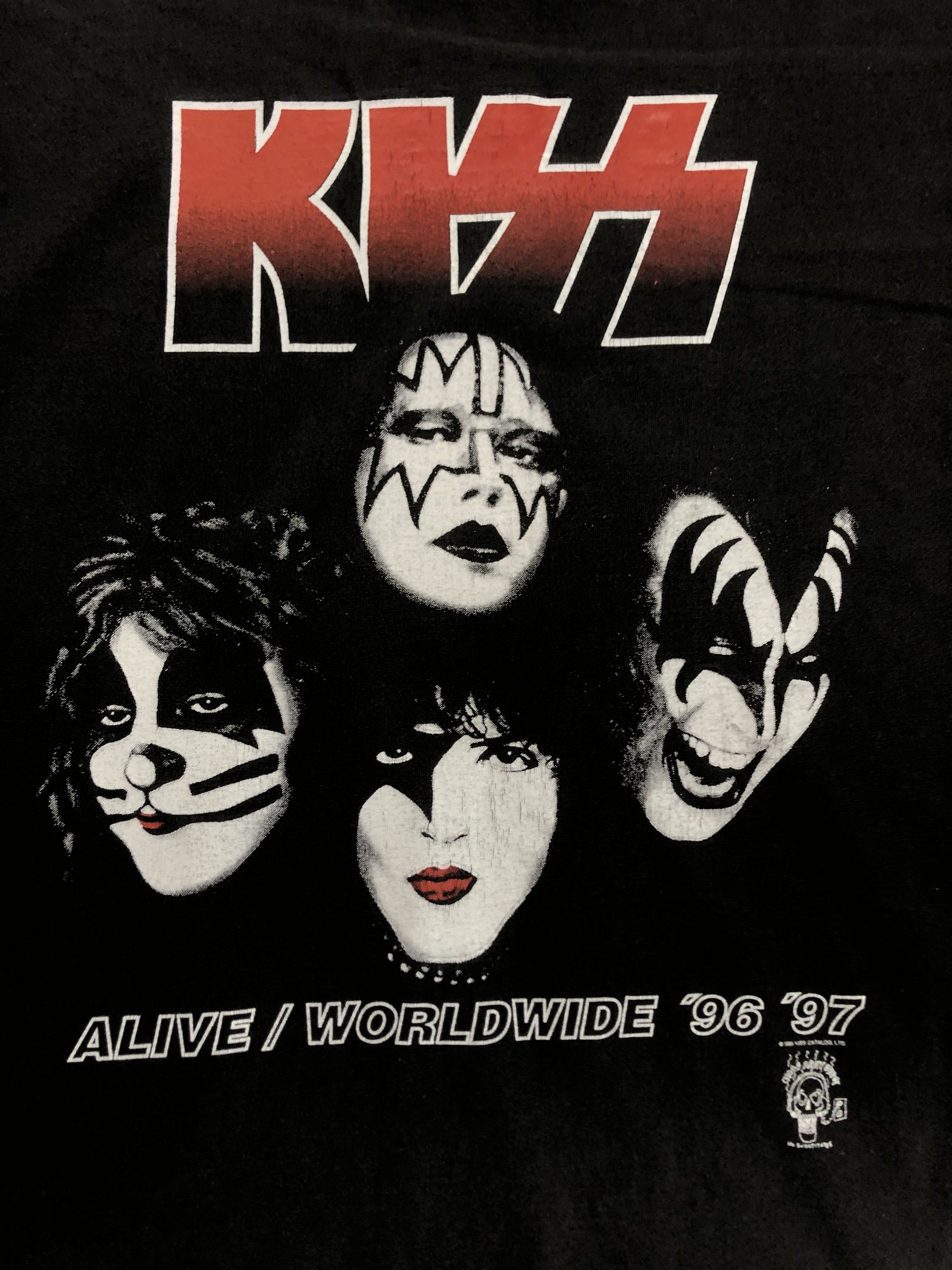 Band Tees × KISS × Vintage Vintage 1996 Kiss Alive Worldwide Tour Tee Shirt Y2K Hype Size US L / EU 52-54 / 3 - 8 Thumbnail