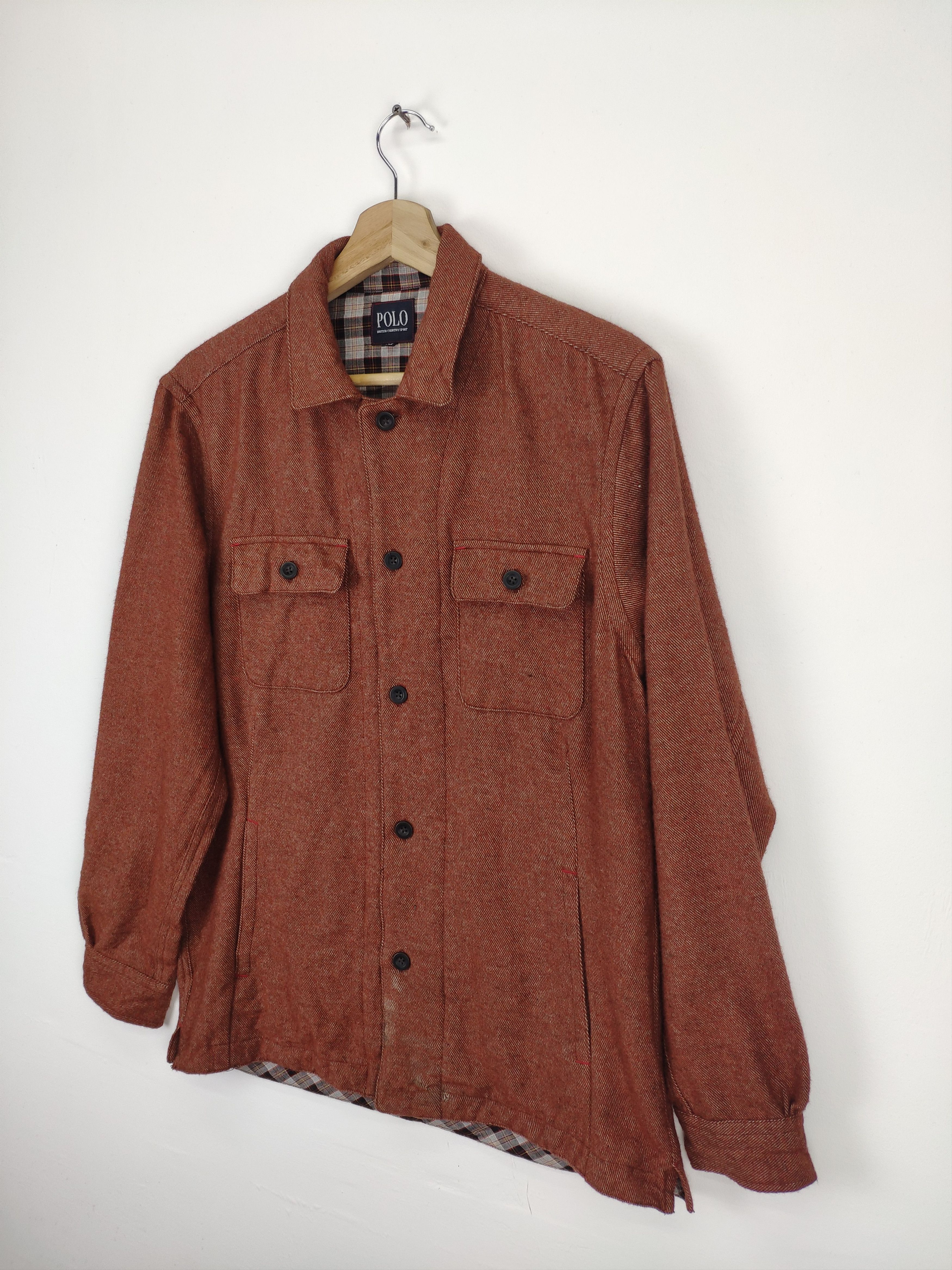 Japanese Brand × Vintage Steal 💥 Vintage Wool Polo Shirt Button Up Long Sleeve Size US M / EU 48-50 / 2 - 2 Thumbnail
