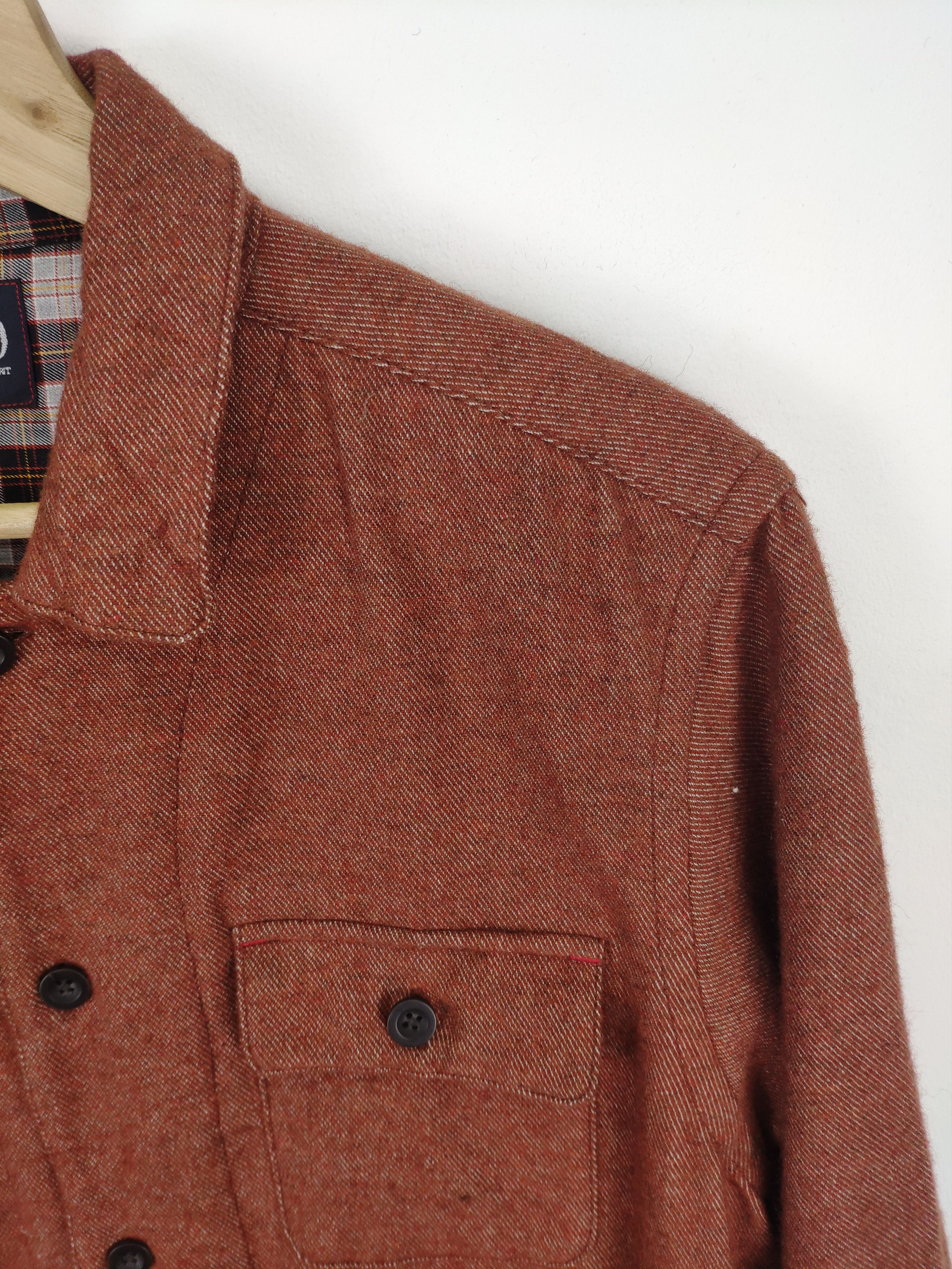 Japanese Brand × Vintage Steal 💥 Vintage Wool Polo Shirt Button Up Long Sleeve Size US M / EU 48-50 / 2 - 7 Thumbnail