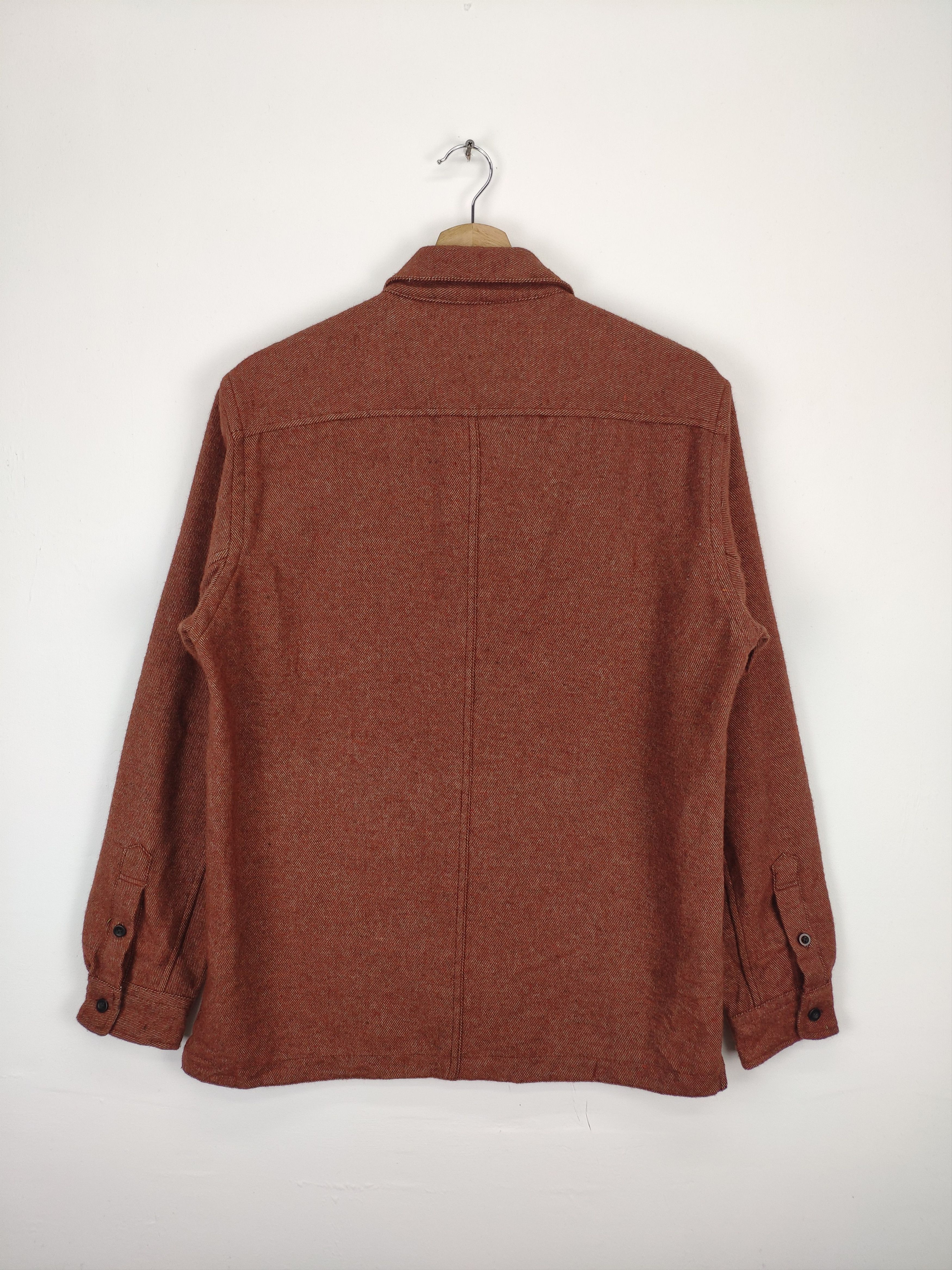 Japanese Brand × Vintage Steal 💥 Vintage Wool Polo Shirt Button Up Long Sleeve Size US M / EU 48-50 / 2 - 10 Thumbnail