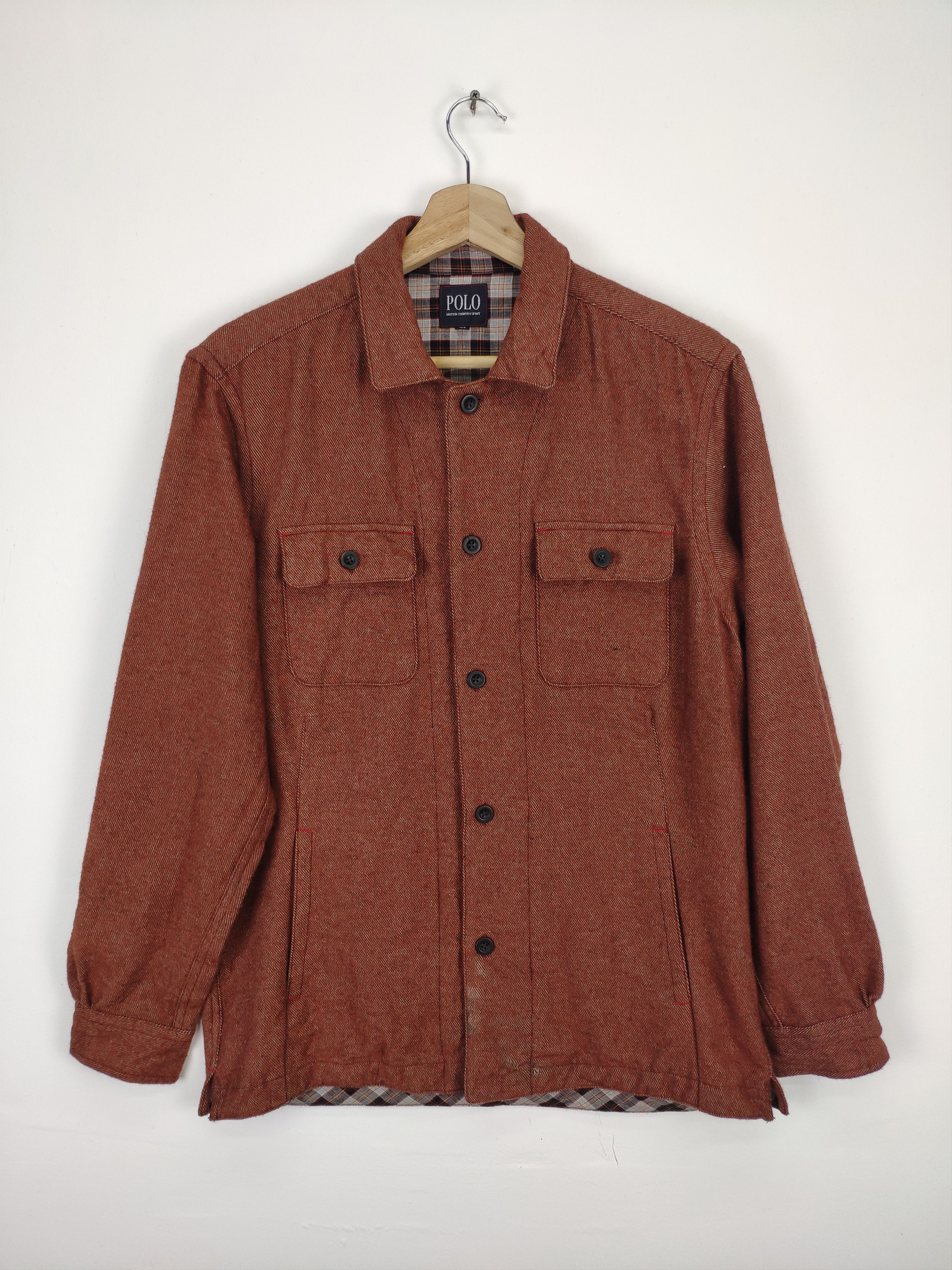Japanese Brand × Vintage Steal 💥 Vintage Wool Polo Shirt Button Up Long Sleeve Size US M / EU 48-50 / 2 - 1 Thumbnail
