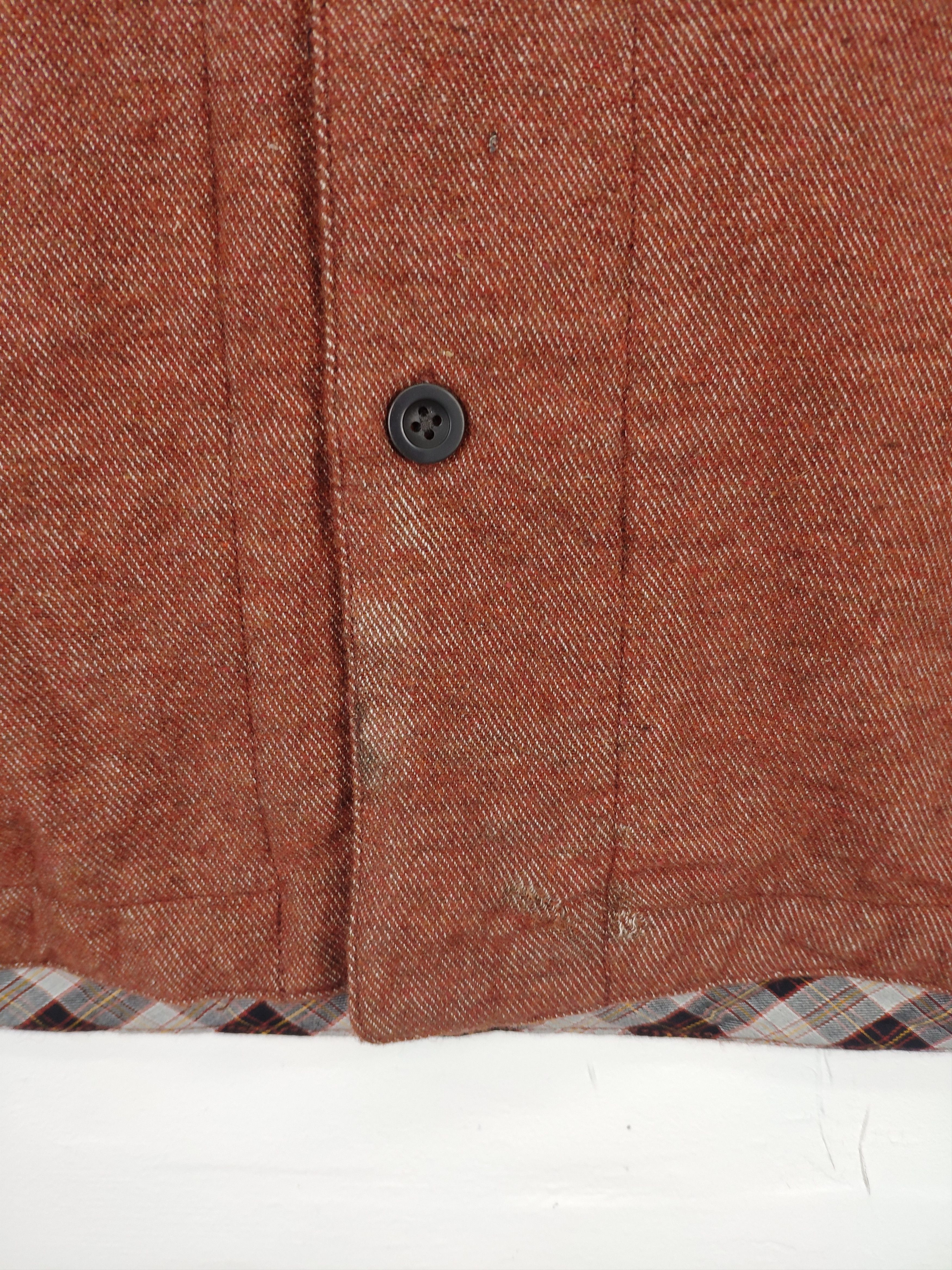 Japanese Brand × Vintage Steal 💥 Vintage Wool Polo Shirt Button Up Long Sleeve Size US M / EU 48-50 / 2 - 6 Thumbnail