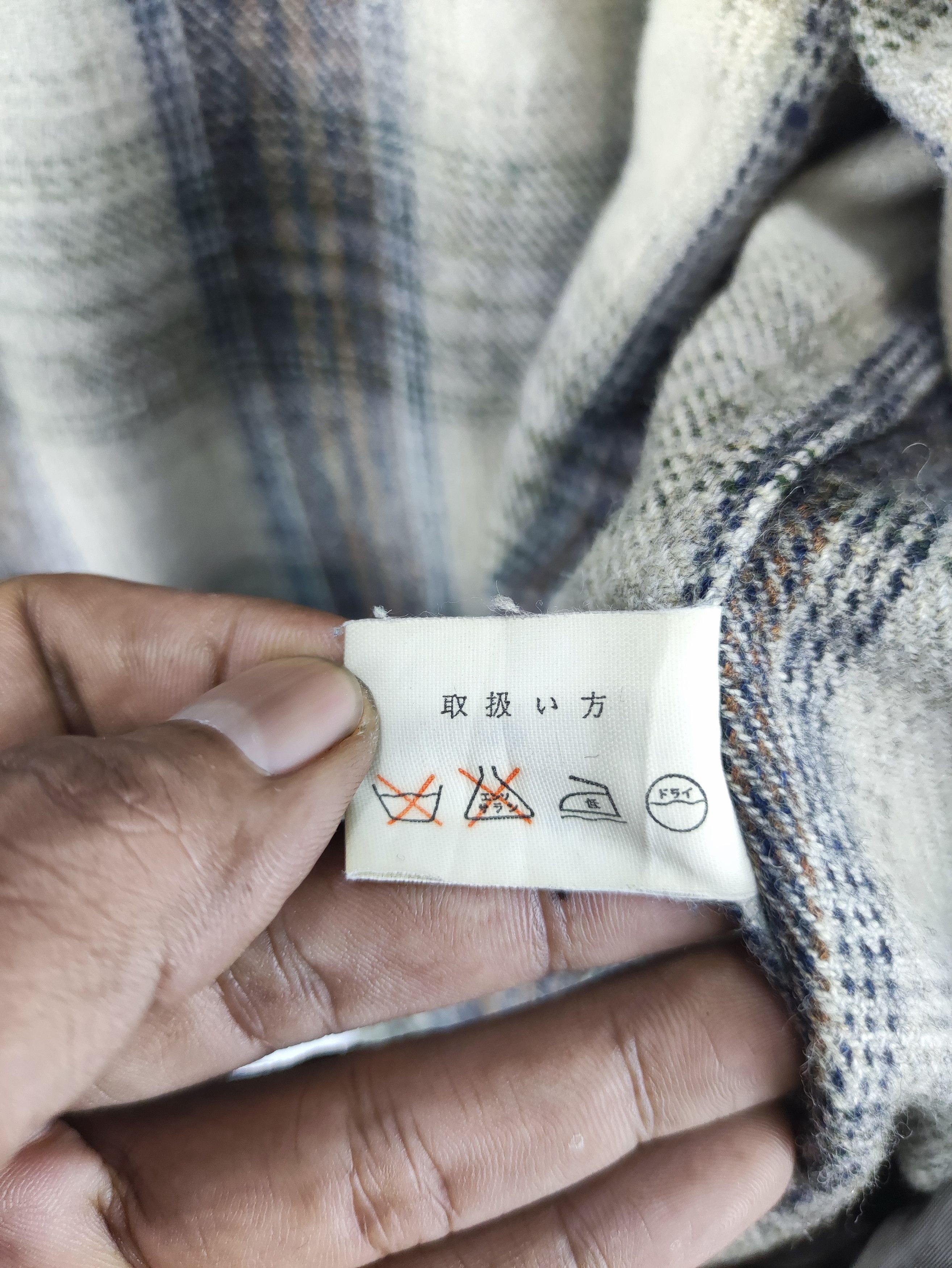 Japanese Brand Vintage 90s Uniqlo Wool Jacket Checkered Zipper Size US L / EU 52-54 / 3 - 6 Thumbnail