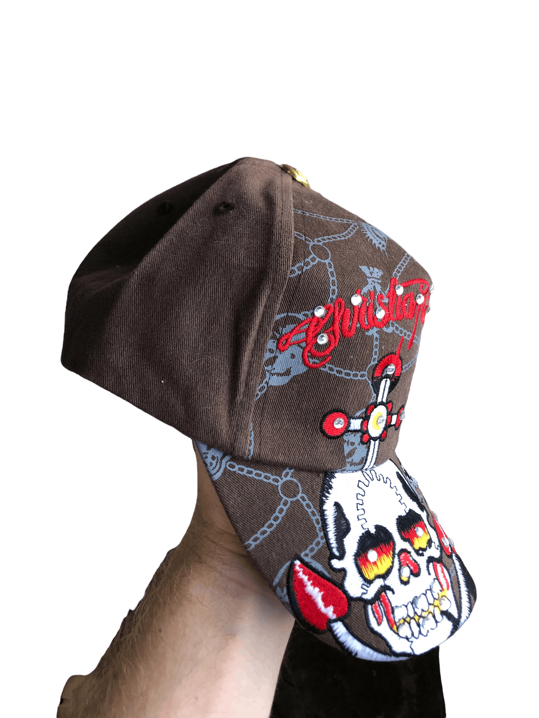 Christian Audigier Ed Hardy Christian Audigier Skull Tiger Cap Excellent New Size ONE SIZE - 3 Thumbnail