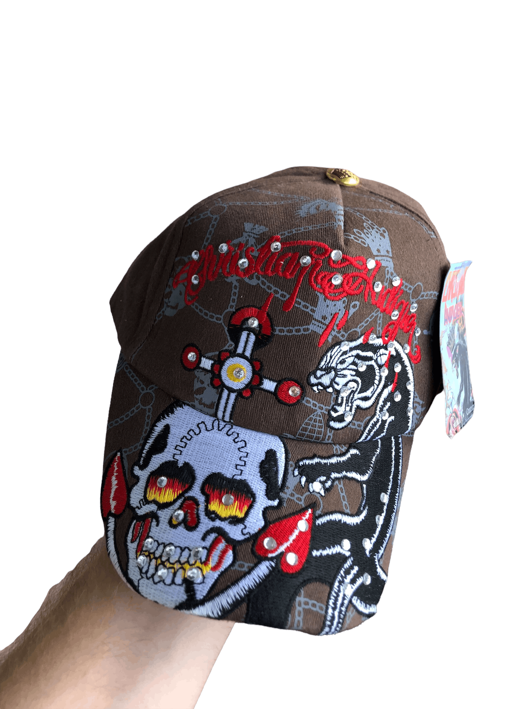 Christian Audigier Ed Hardy Christian Audigier Skull Tiger Cap Excellent New Size ONE SIZE - 1 Thumbnail