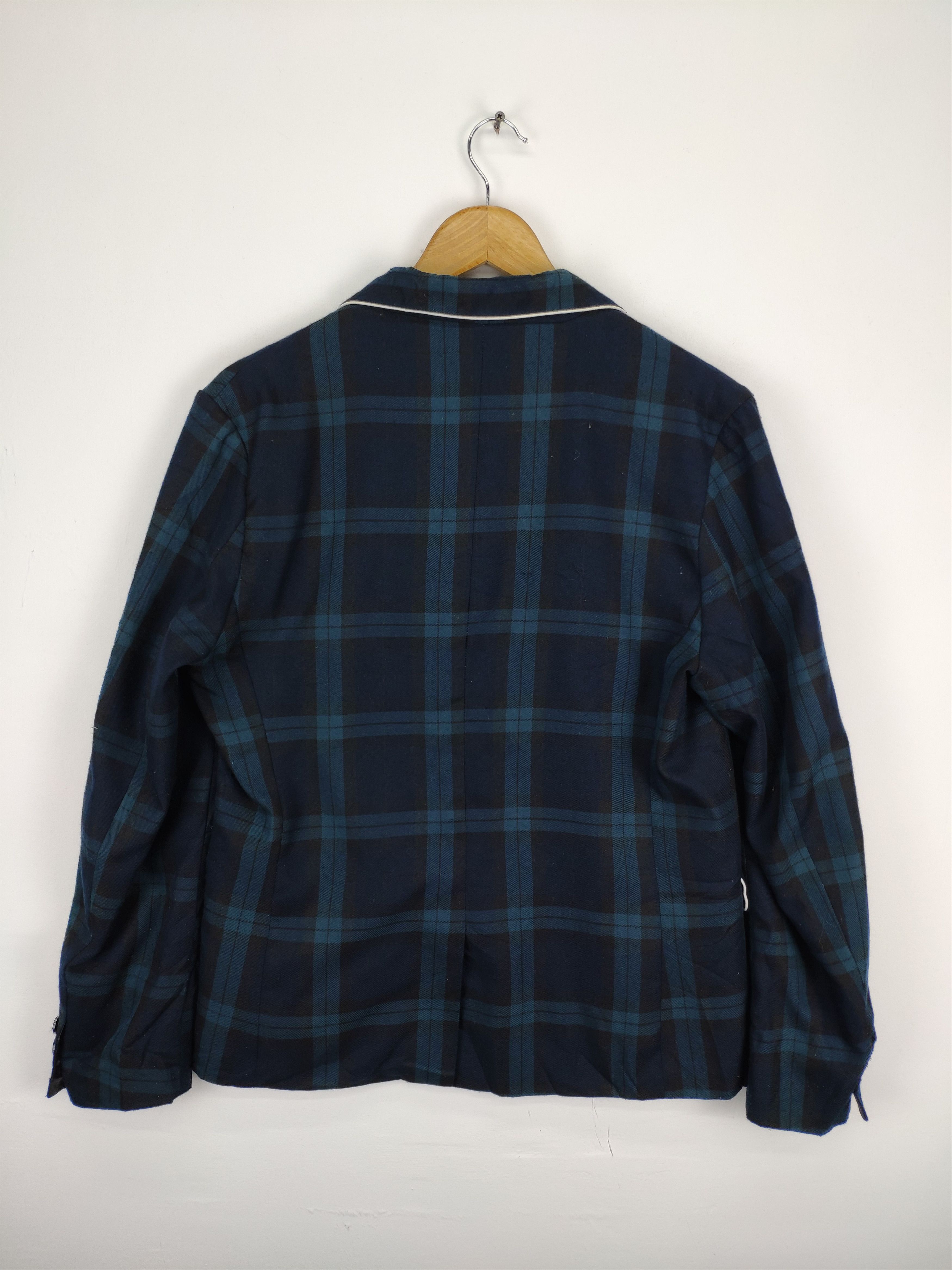 Japanese Brand × Vintage Vintage Plaid Blazer Jacket by Timely Warning Size US M / EU 48-50 / 2 - 13 Thumbnail
