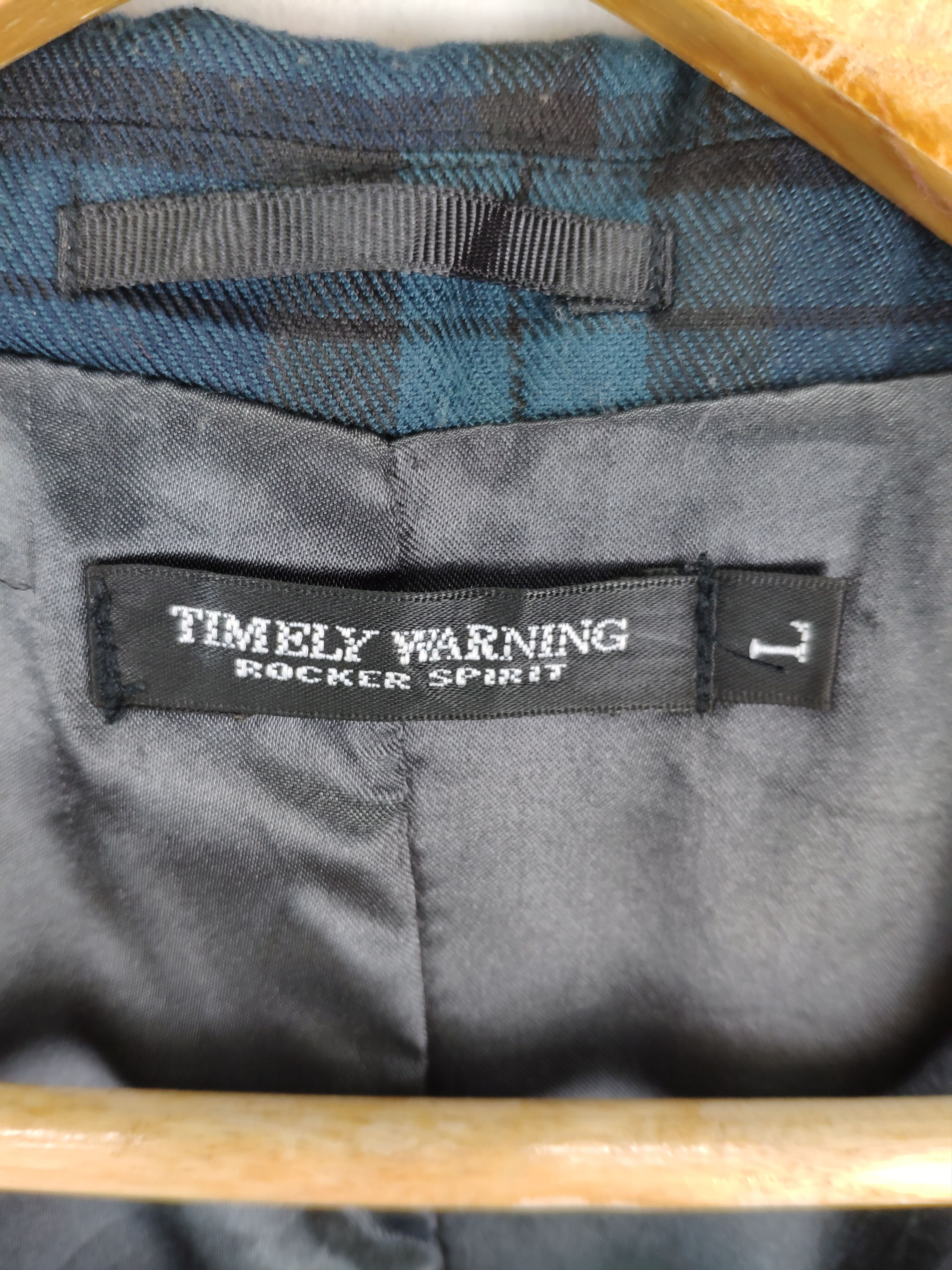 Japanese Brand × Vintage Vintage Plaid Blazer Jacket by Timely Warning Size US M / EU 48-50 / 2 - 10 Thumbnail