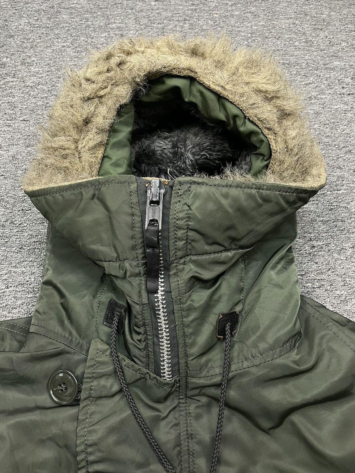 Alpha Industries Vintage 80s Alpha Industries Bomber Fur Flight Jacket Size US L / EU 52-54 / 3 - 6 Thumbnail
