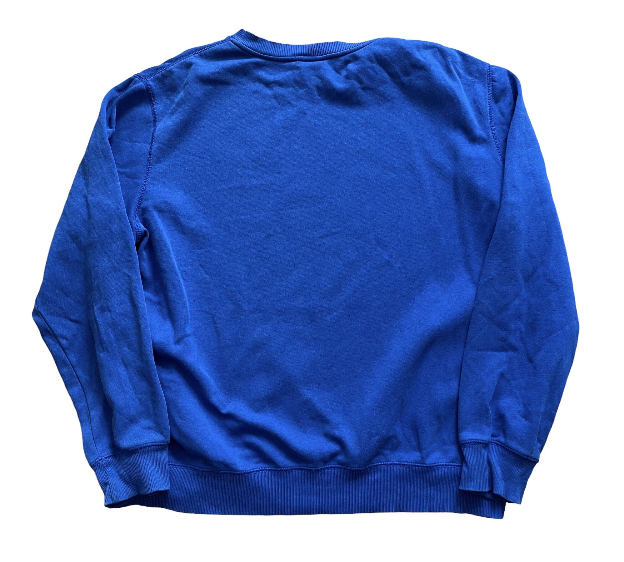 Nike × Vintage Vintage Nike Blue Sweatshirt Rare Swoosh Drill Hype Size US XXL / EU 58 / 5 - 2 Thumbnail