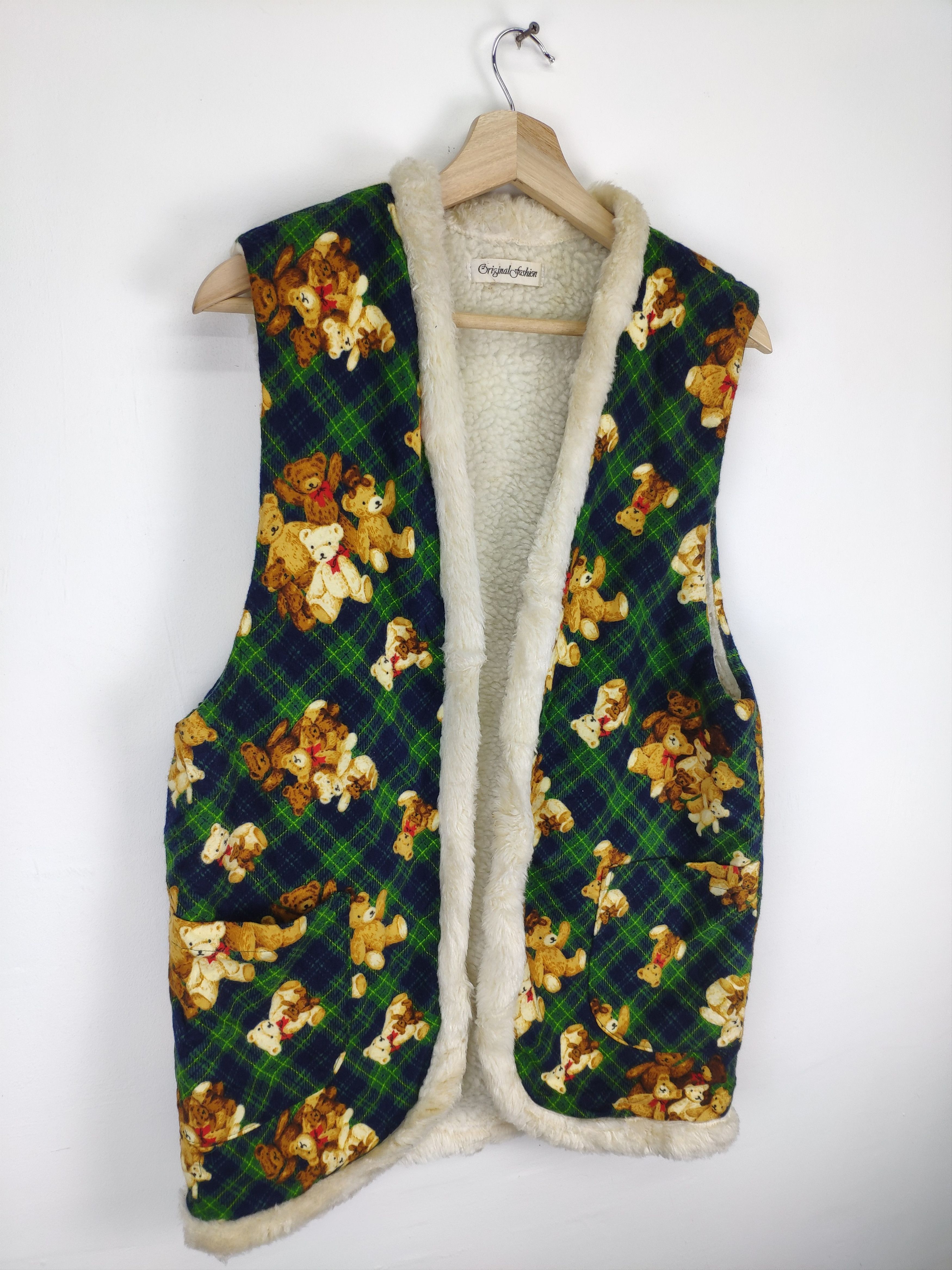 Vintage Vintage Vest Cardigan Lining Sherpa Polo Bear Style Size US M / EU 48-50 / 2 - 4 Thumbnail