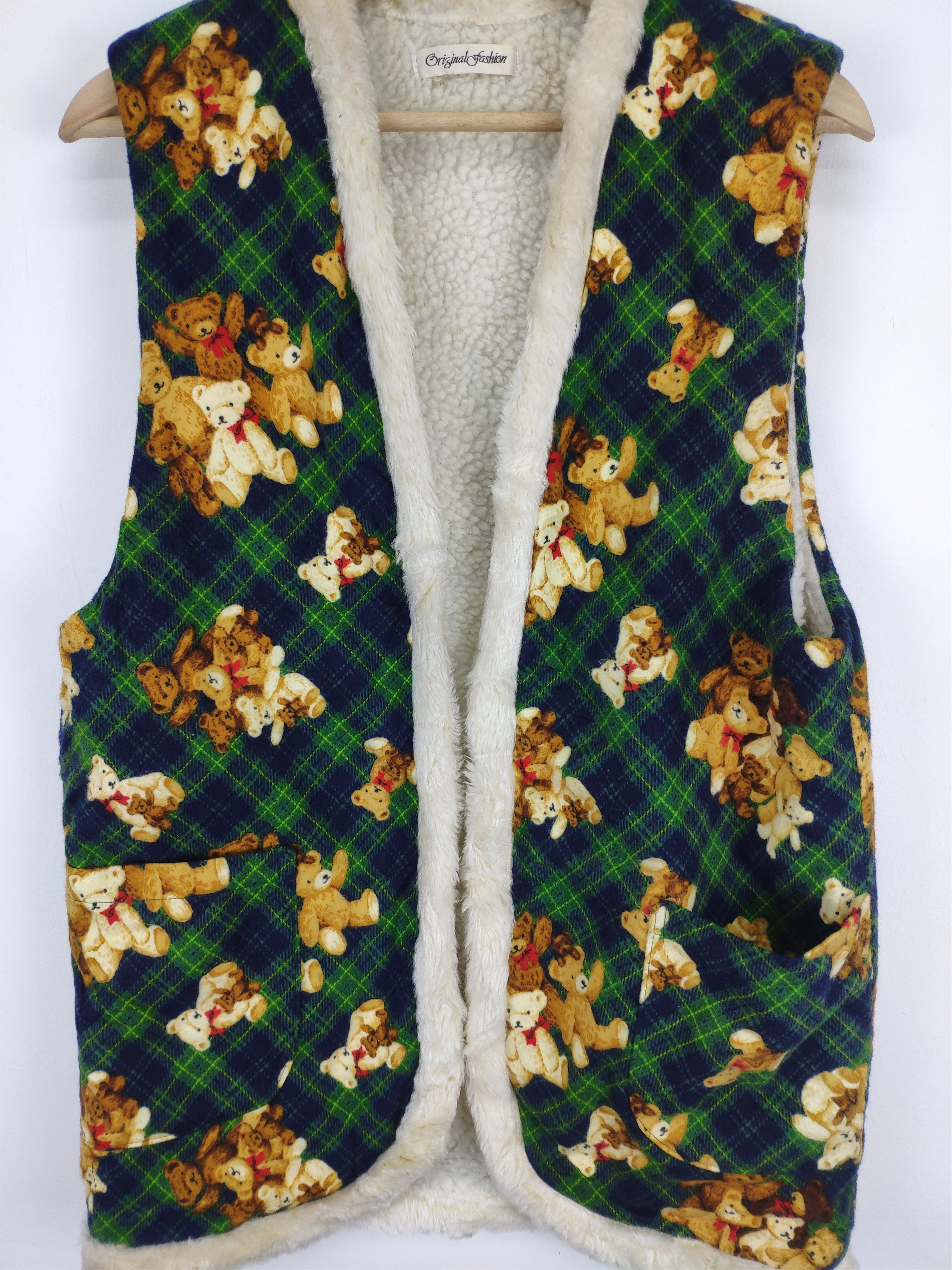 Vintage Vintage Vest Cardigan Lining Sherpa Polo Bear Style Size US M / EU 48-50 / 2 - 10 Thumbnail