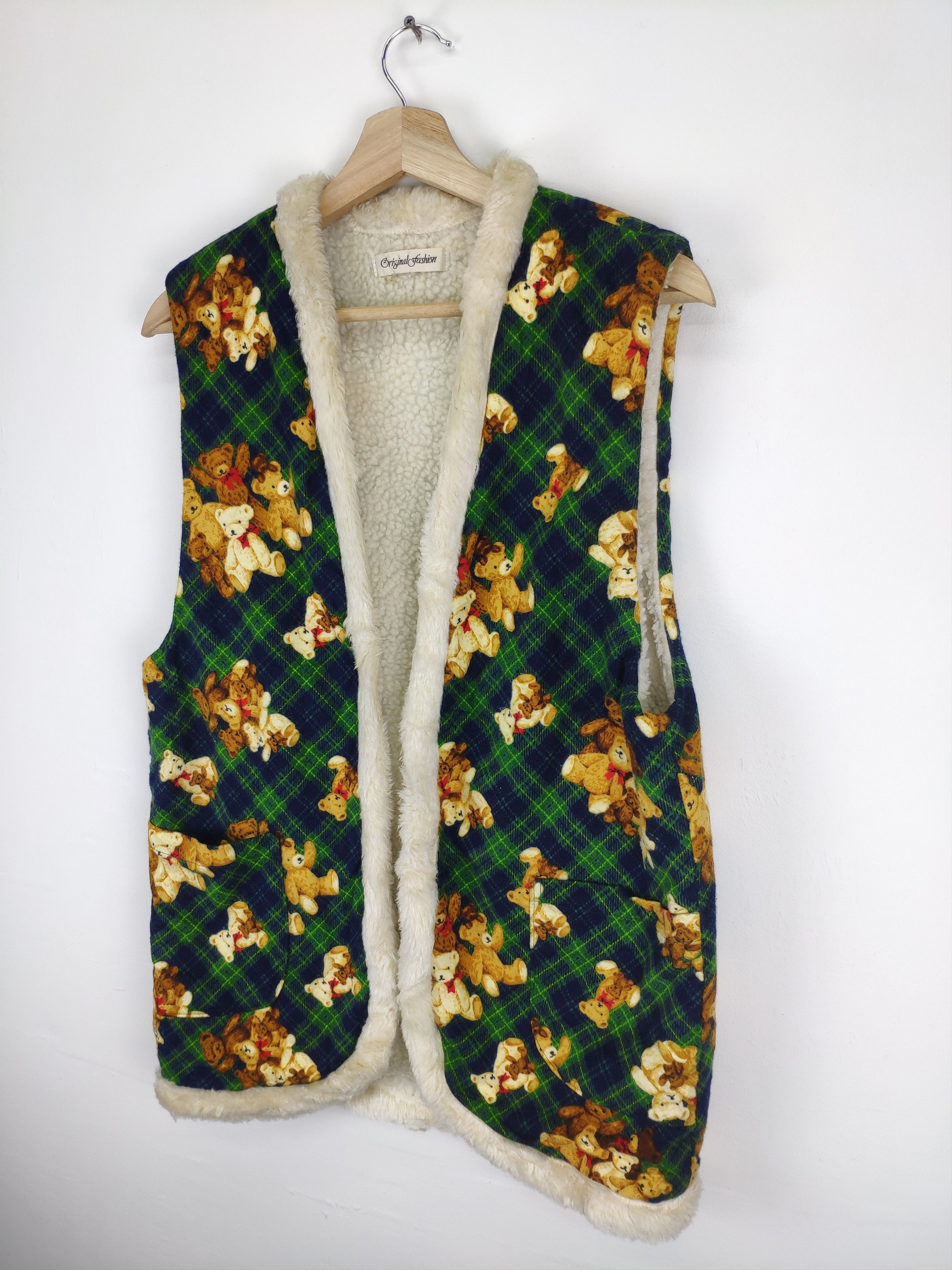 Vintage Vintage Vest Cardigan Lining Sherpa Polo Bear Style Size US M / EU 48-50 / 2 - 3 Thumbnail