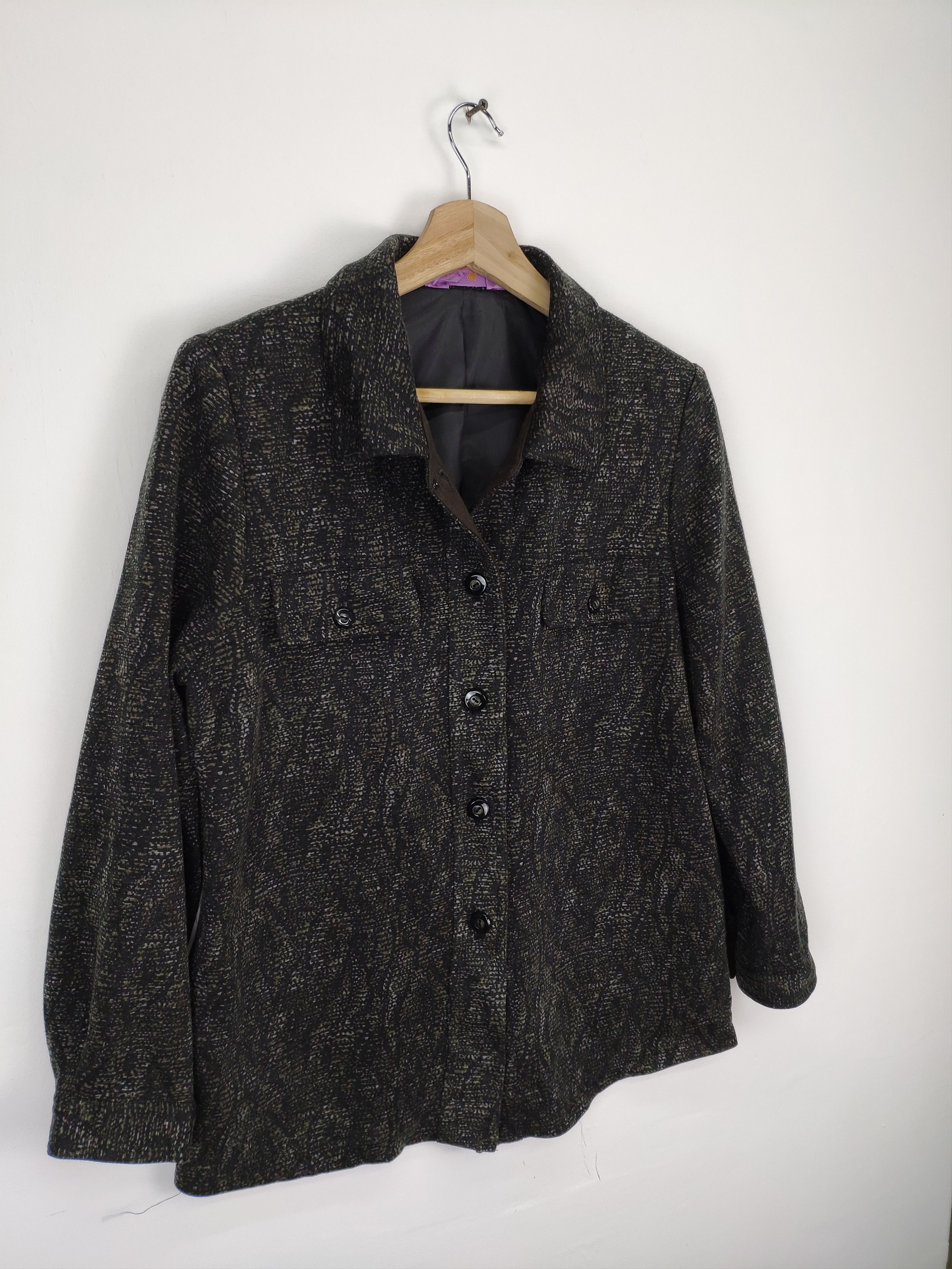 Japanese Brand × Vintage OFFER 💥 Vintage Wool Shirt Button Up by Party Friend Size M / US 6-8 / IT 42-44 - 3 Thumbnail