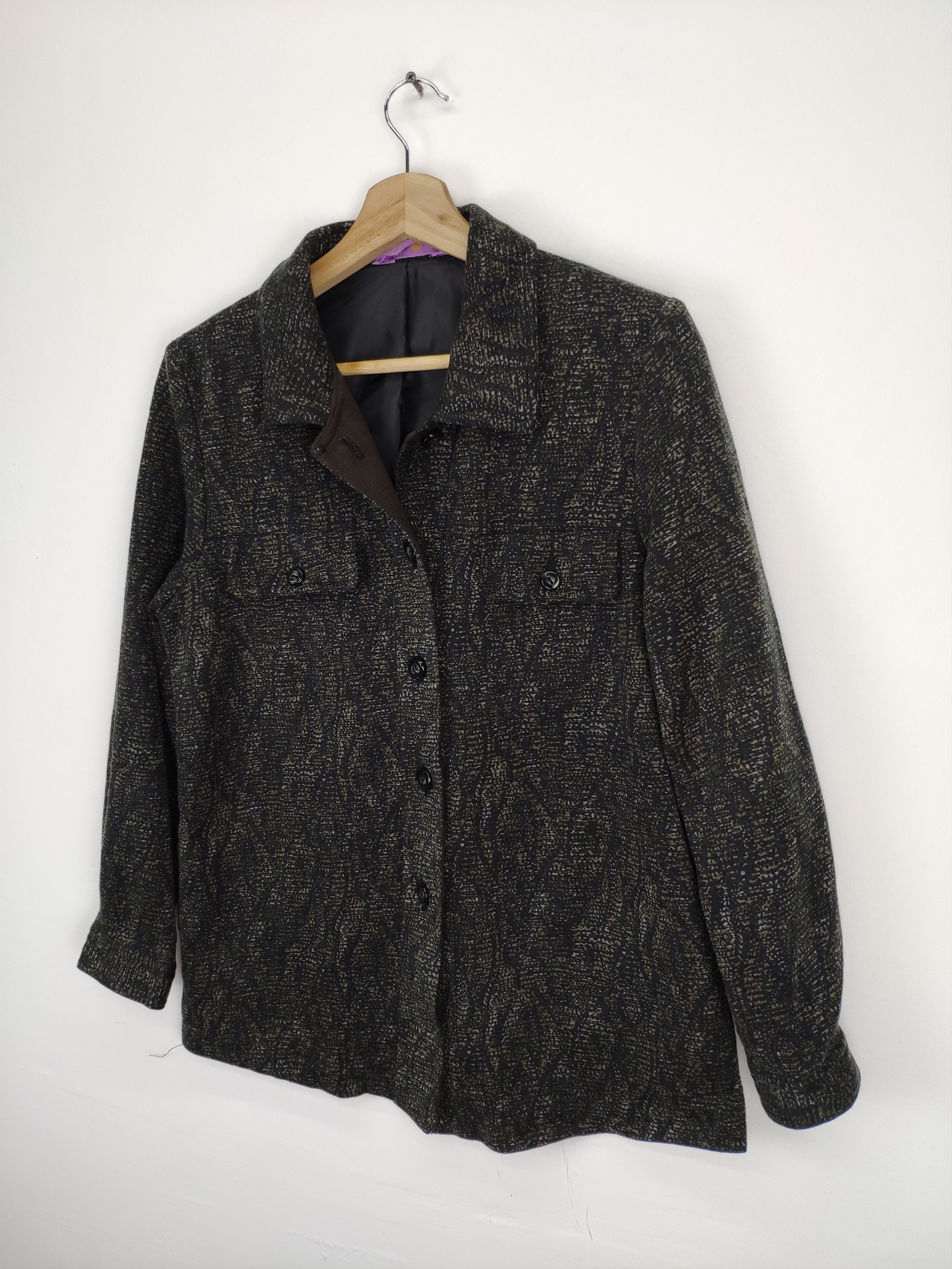 Japanese Brand × Vintage OFFER 💥 Vintage Wool Shirt Button Up by Party Friend Size M / US 6-8 / IT 42-44 - 2 Thumbnail
