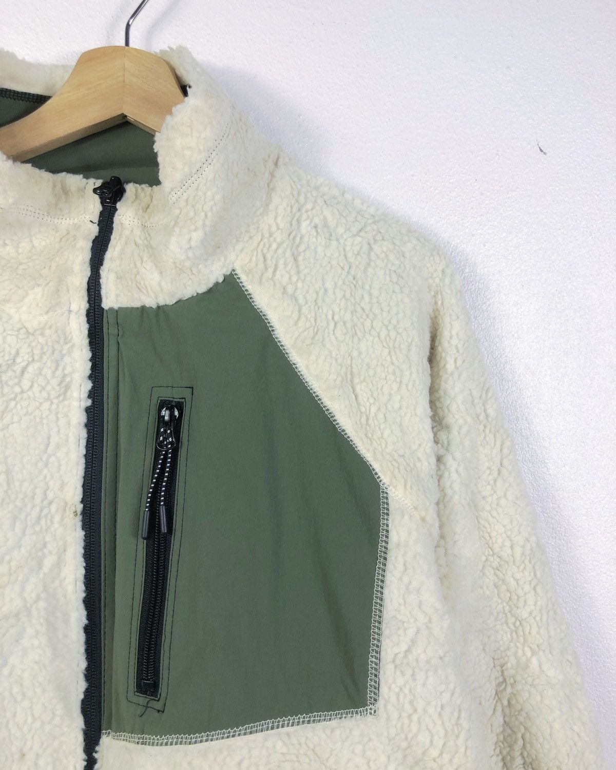 Japanese Brand Rare Inherit Japan Colorblock Reversible Fleece Jacket Size US M / EU 48-50 / 2 - 9 Thumbnail