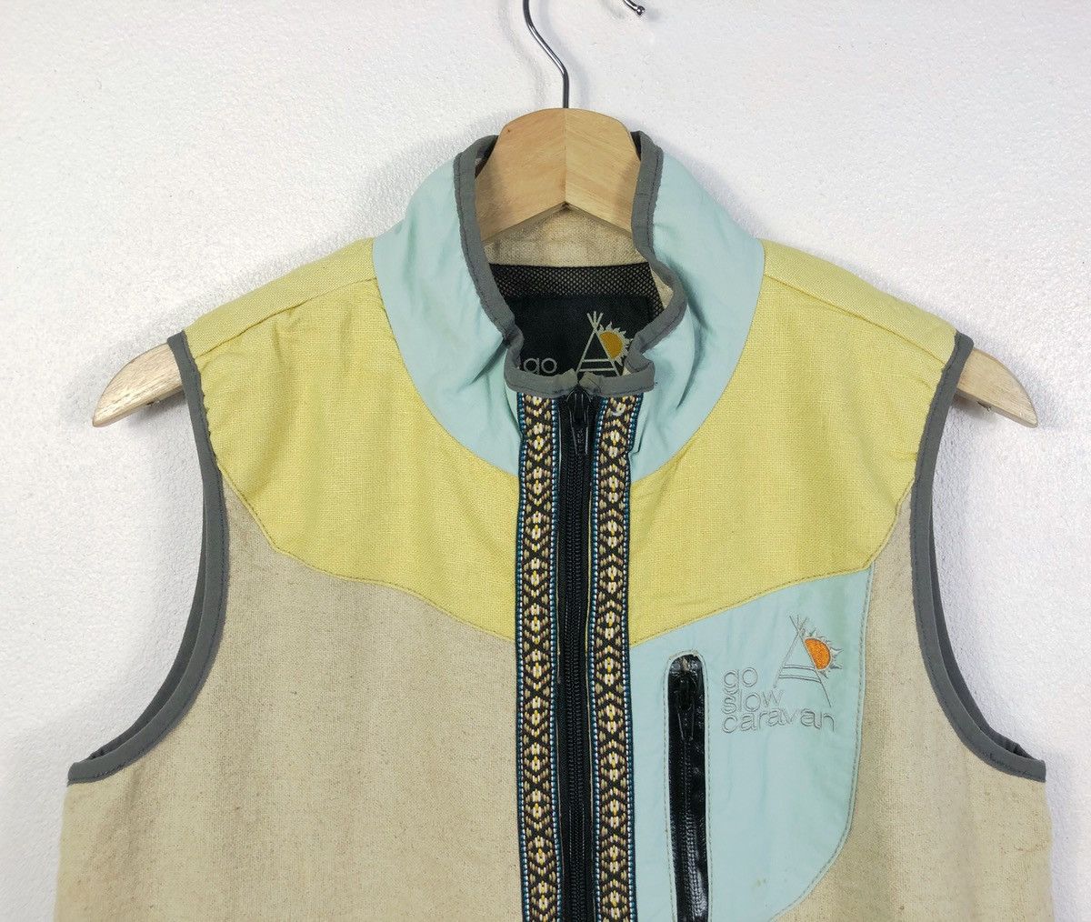 Japanese Brand × go slow caravan Rare Go Slow Caravan Zipper Vest Size US M / EU 48-50 / 2 - 2 Thumbnail