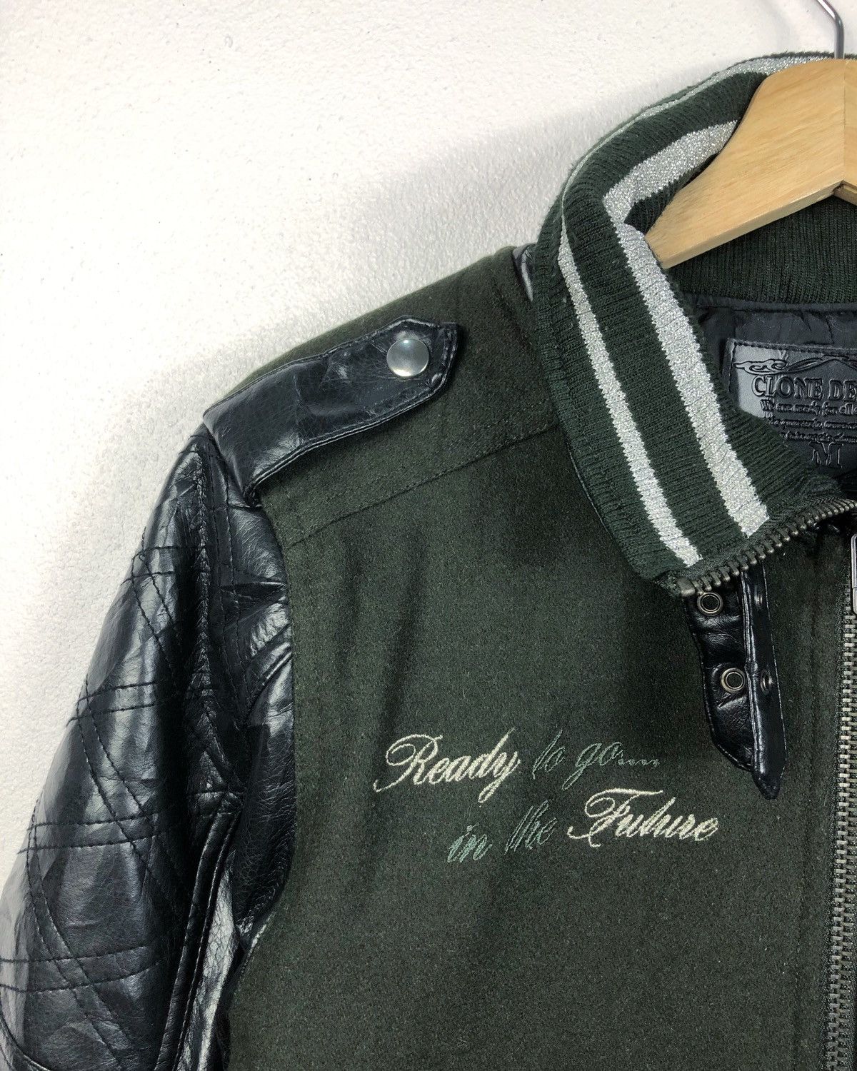 Japanese Brand Rare Clone Devgru Japan Varsity Biker Jacket Size US M / EU 48-50 / 2 - 3 Thumbnail