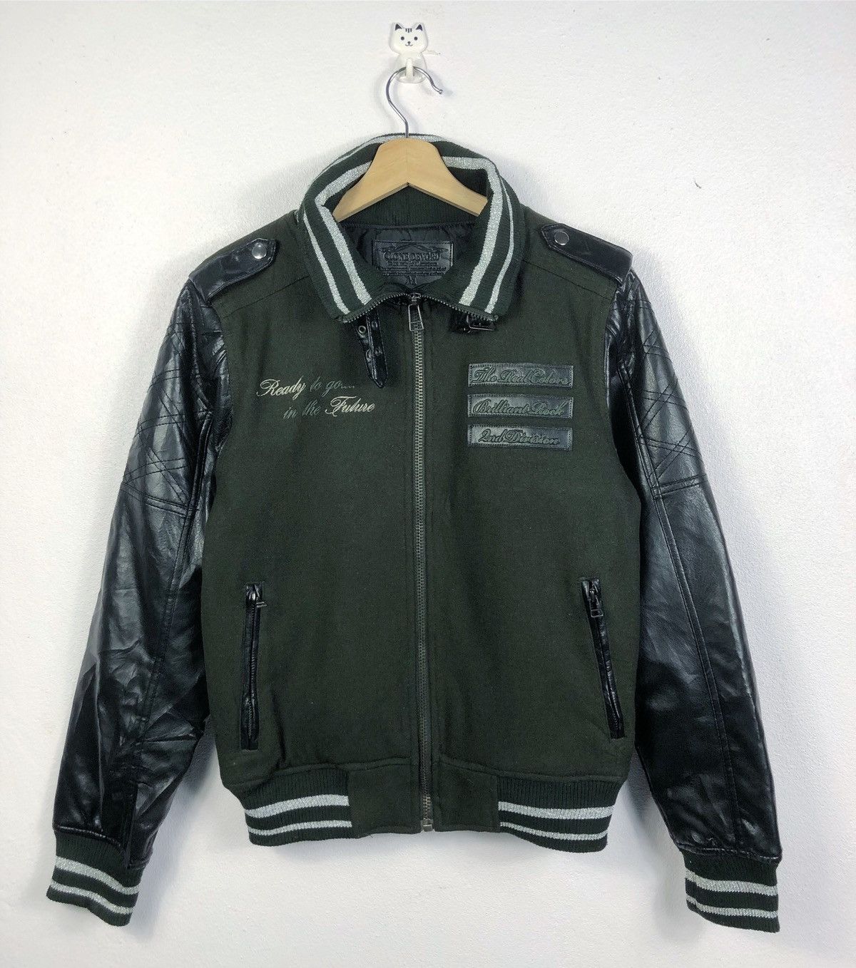 Japanese Brand Rare Clone Devgru Japan Varsity Biker Jacket Size US M / EU 48-50 / 2 - 1 Thumbnail