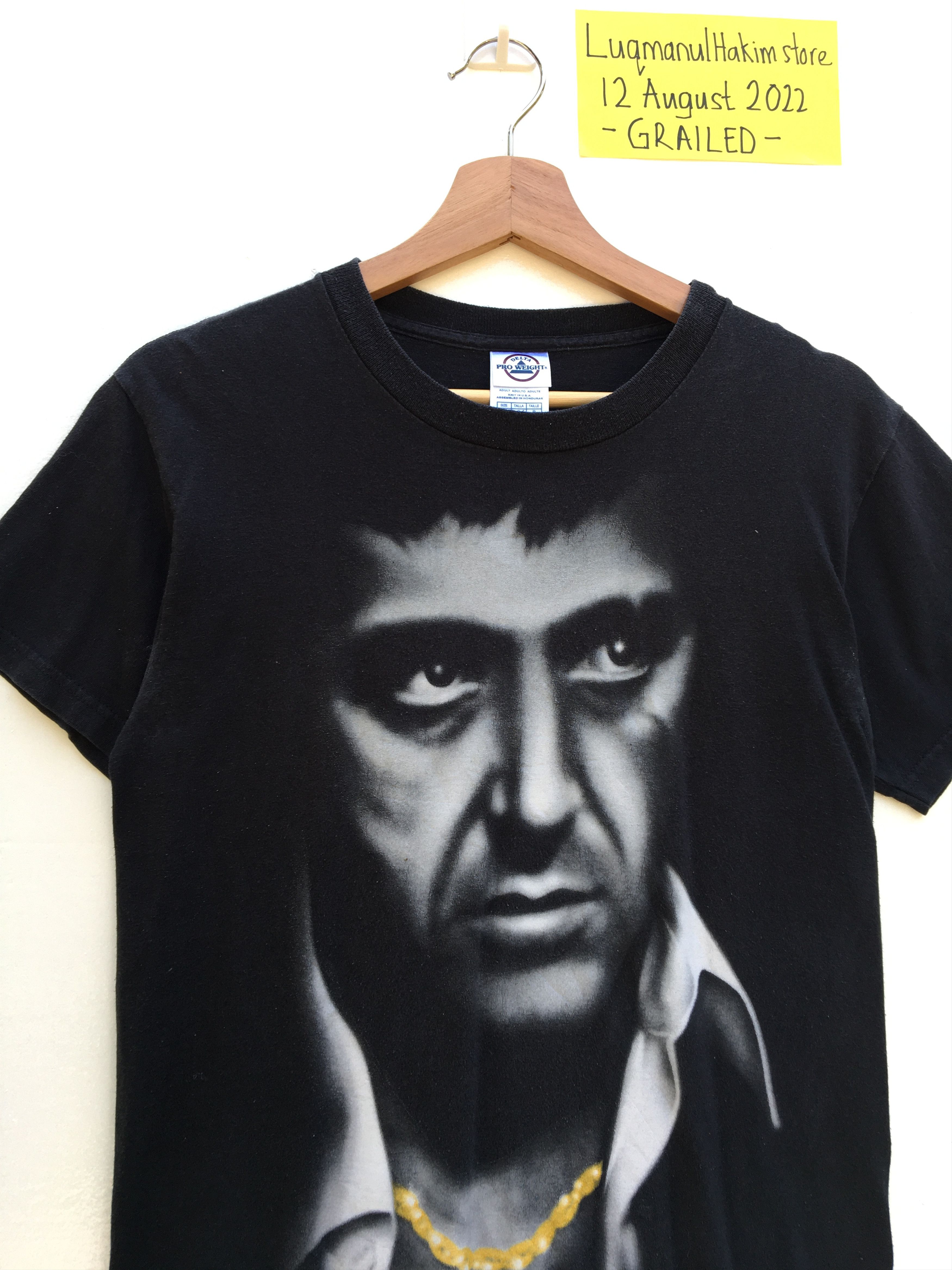 Vintage Rare Vintage Tony Montana Scarface Tshirt Size US S / EU 44-46 / 1 - 5 Thumbnail