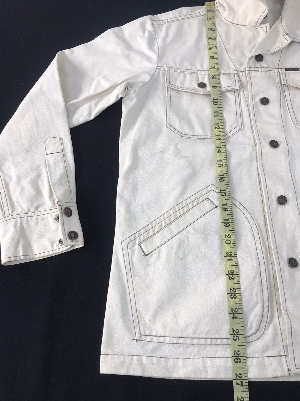 Edwin × Vintage 90s Edwin Denim Jacket Button Up Multi Pocket Western K1076j Size US M / EU 48-50 / 2 - 8 Thumbnail