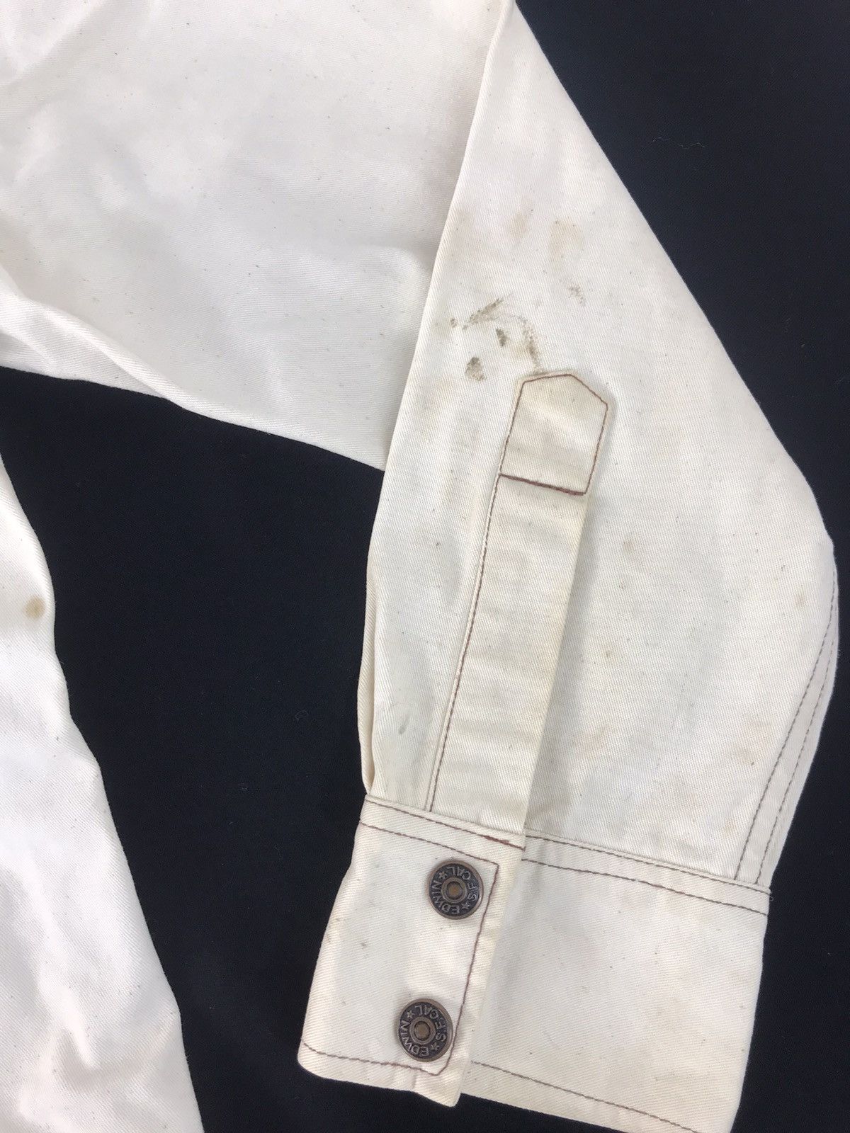 Edwin × Vintage 90s Edwin Denim Jacket Button Up Multi Pocket Western K1076j Size US M / EU 48-50 / 2 - 11 Thumbnail