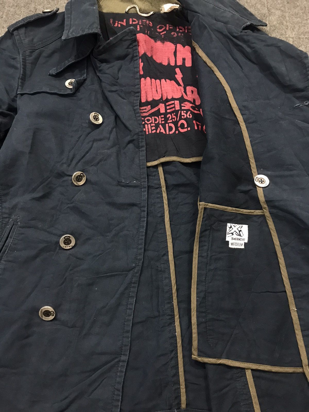 Energie × Sixty Energie x Sixty Double Breasted CyberPunk Jacket K1081j Size US M / EU 48-50 / 2 - 5 Thumbnail