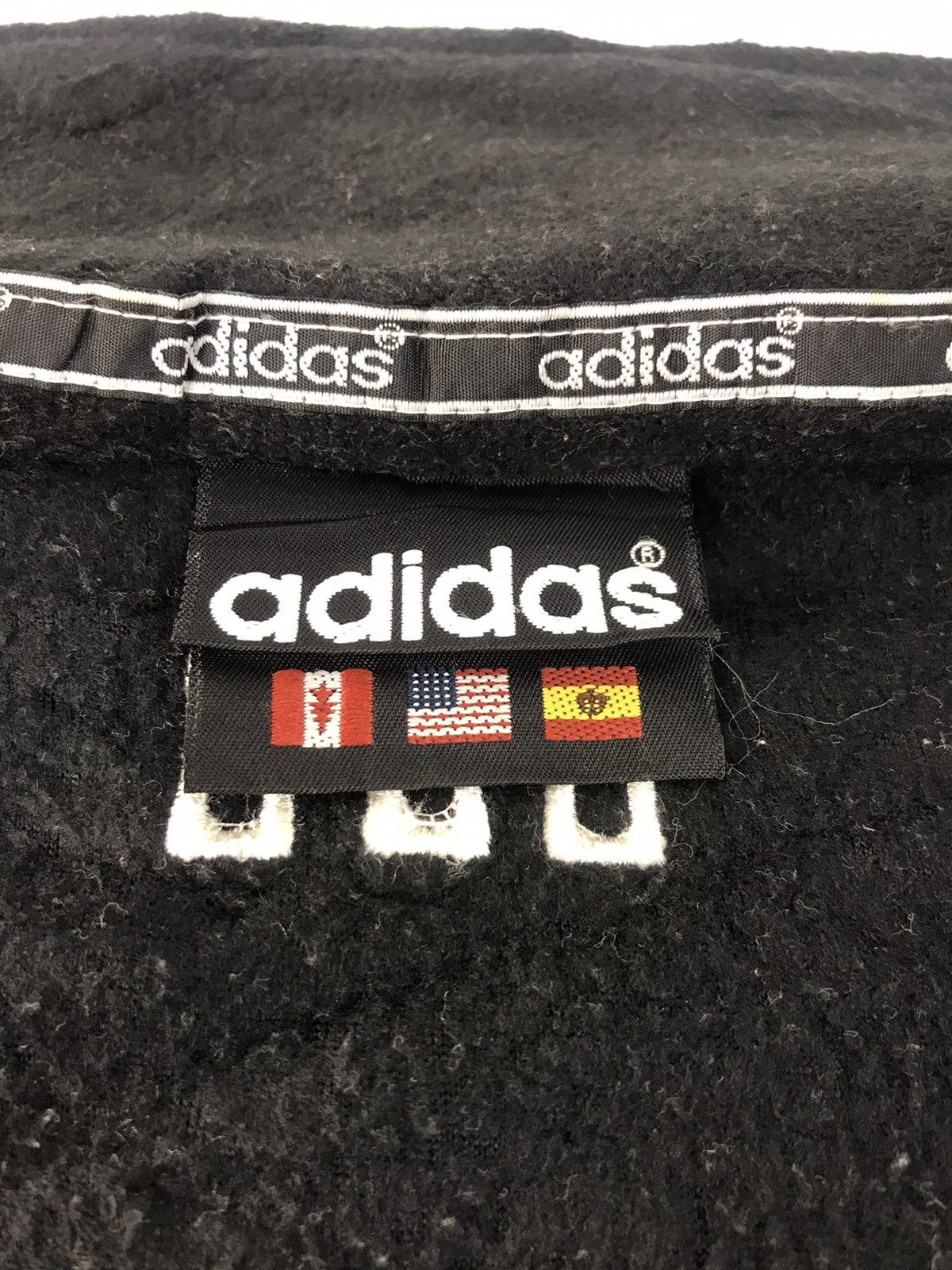 Adidas × Vintage 90s Adidas Trifoil Grizzly Fluffy Fleece Jacket K1072j Size US L / EU 52-54 / 3 - 6 Thumbnail