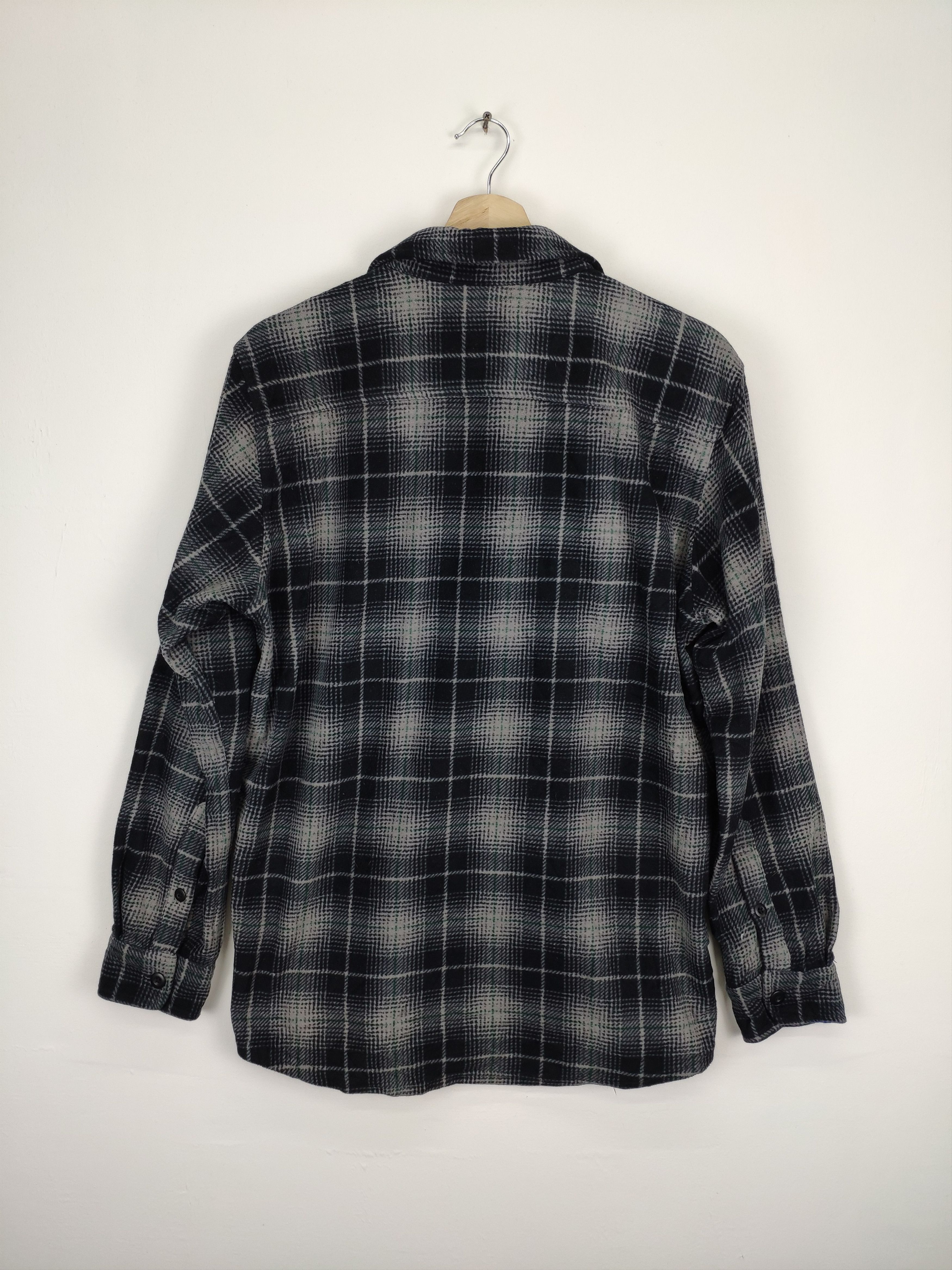 Flannel × Japanese Brand Steal 💥 Uniqlo Plaid Flannel Button Up Travis Style Size US M / EU 48-50 / 2 - 11 Thumbnail