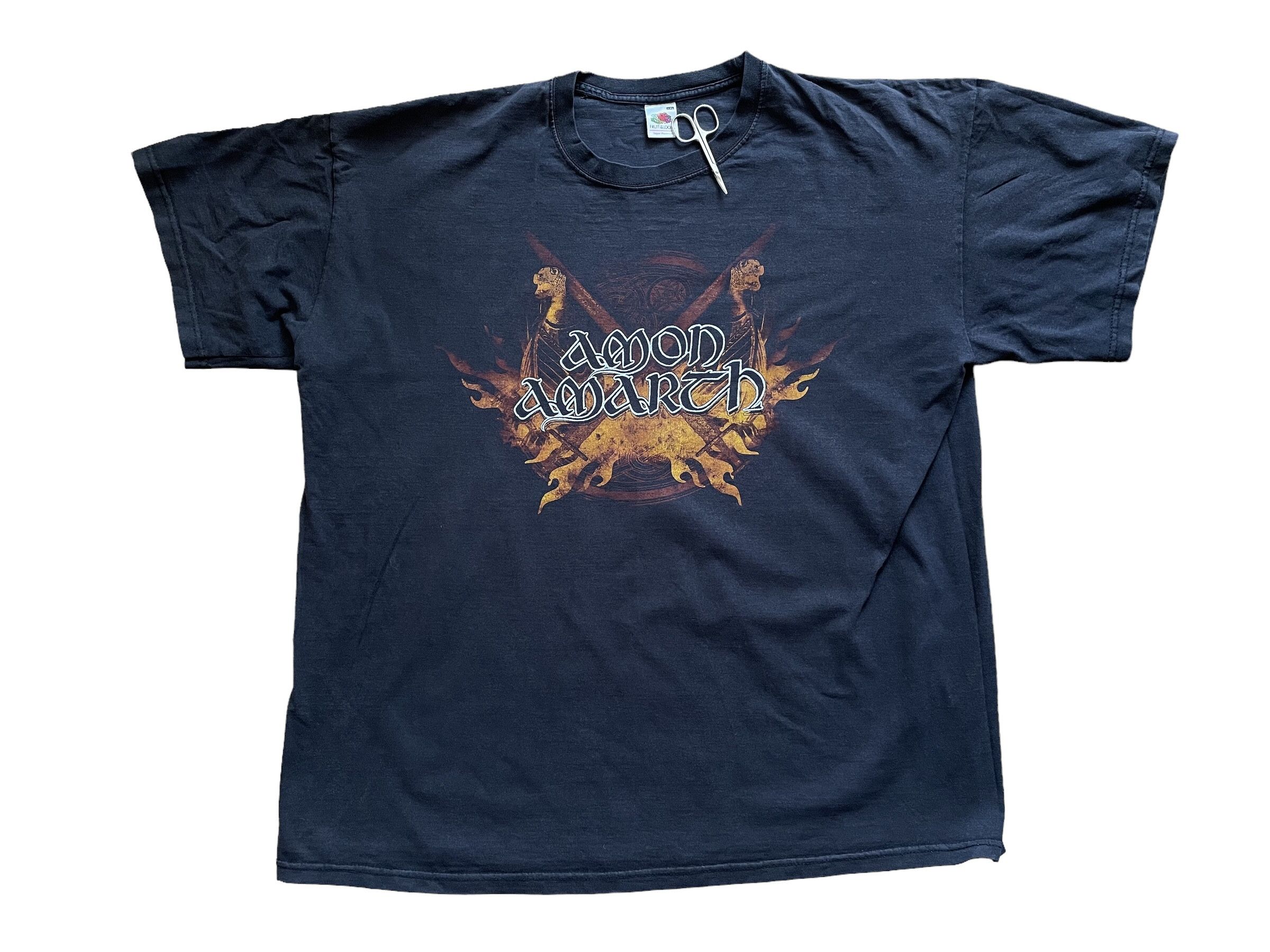 Band Tees × Vintage Amon Amarth Dead Metal Viking Rare Vintage Shirt Tee Hype Size US XL / EU 56 / 4 - 1 Thumbnail