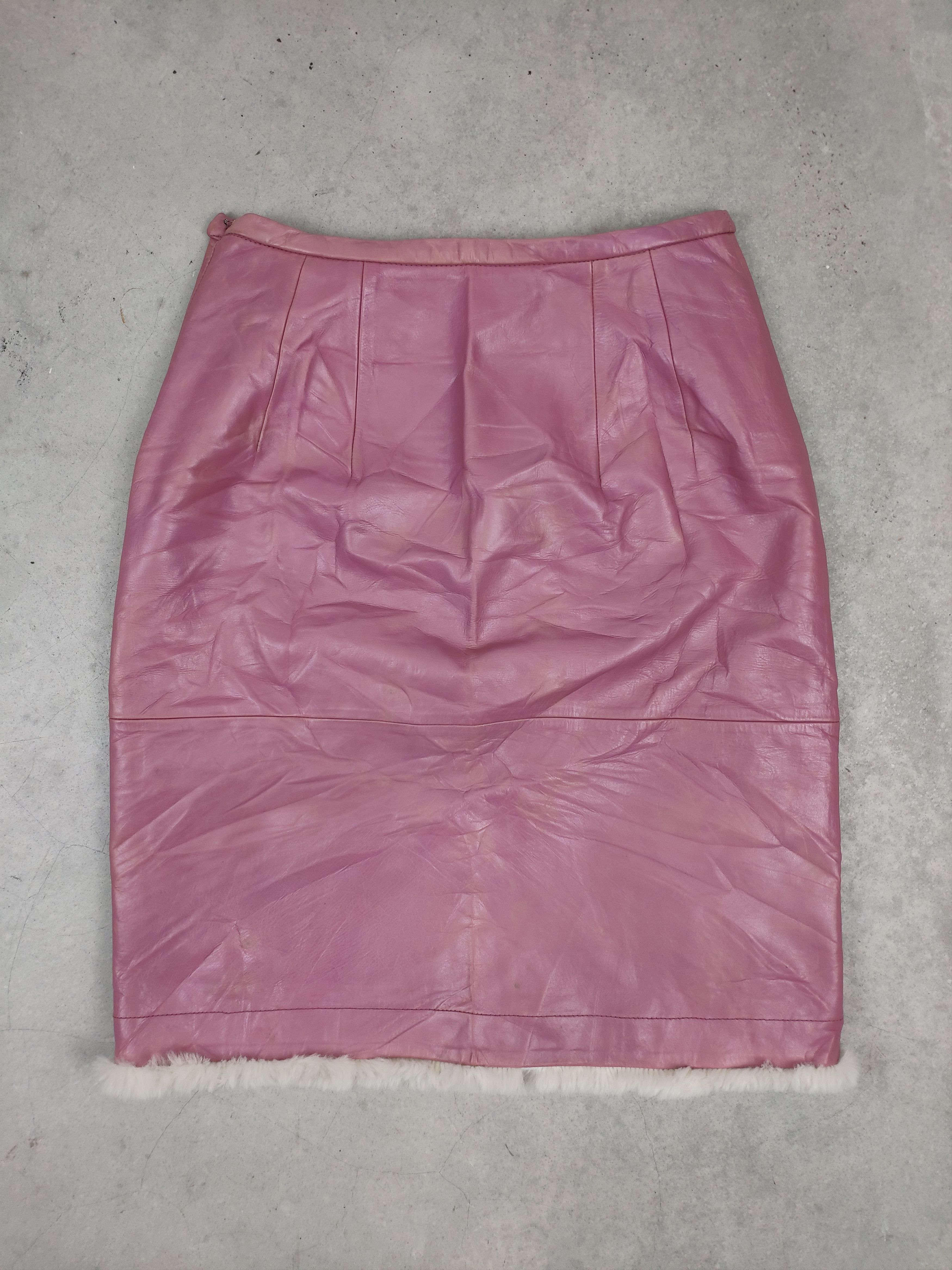 Genuine Leather × Japanese Brand × Vintage Vintage Leather Skirts Yohji Yamamoto Style by Klein D'oeil Size 23" - 1 Thumbnail
