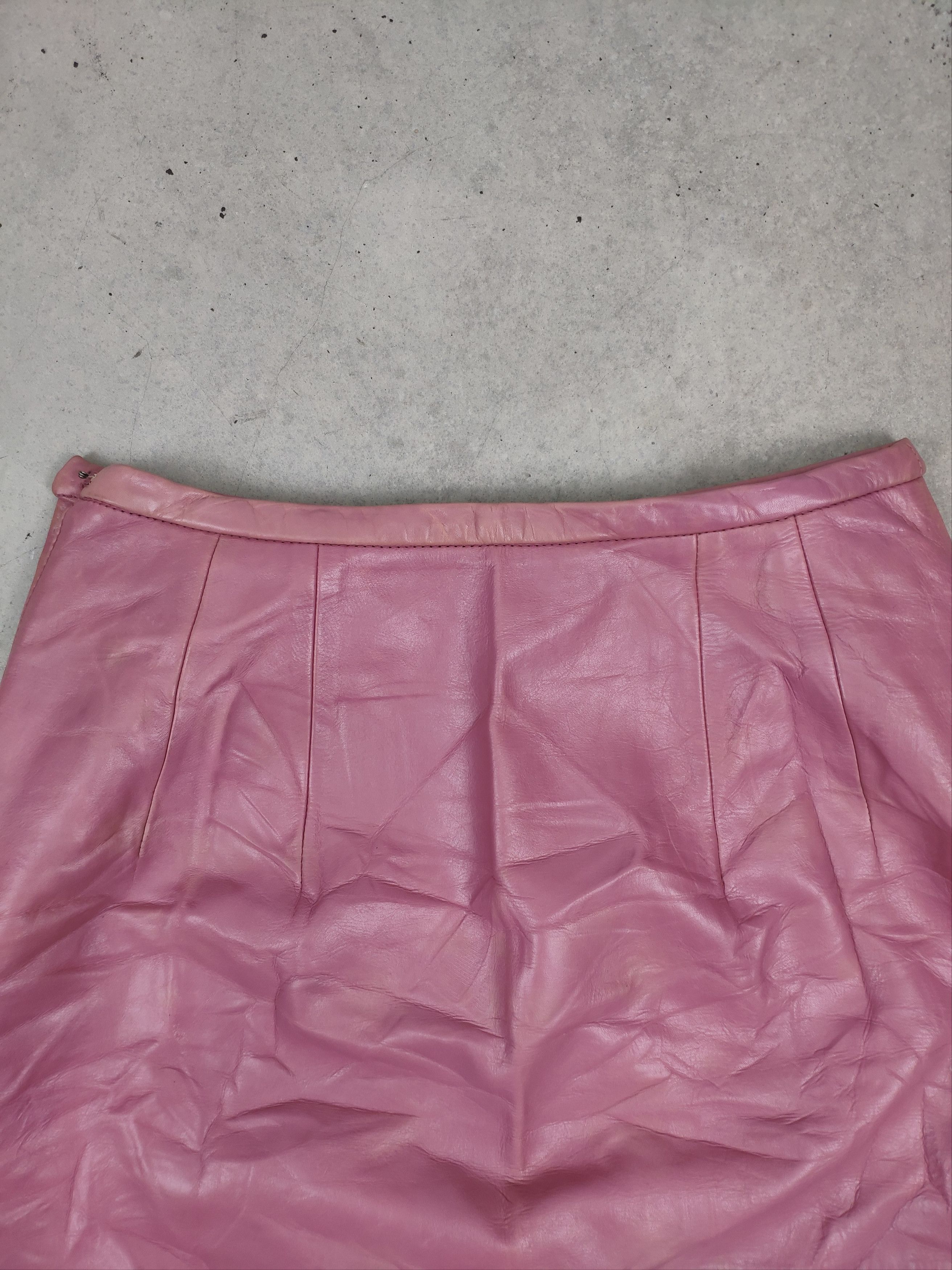 Genuine Leather × Japanese Brand × Vintage Vintage Leather Skirts Yohji Yamamoto Style by Klein D'oeil Size 23" - 2 Thumbnail