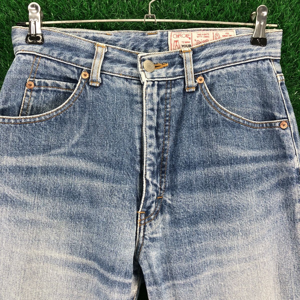 Cherokee Vintage 90's Cherokee Scovill Button Denim Pants Size US 28 / EU 44 - 2 Thumbnail