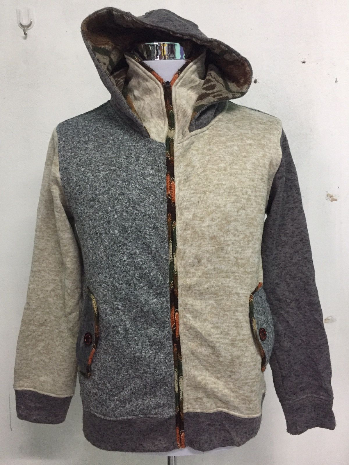 Japanese Brand Culture Mix Full Zip Jacket Sweater Hoodie Size US L / EU 52-54 / 3 - 1 Thumbnail