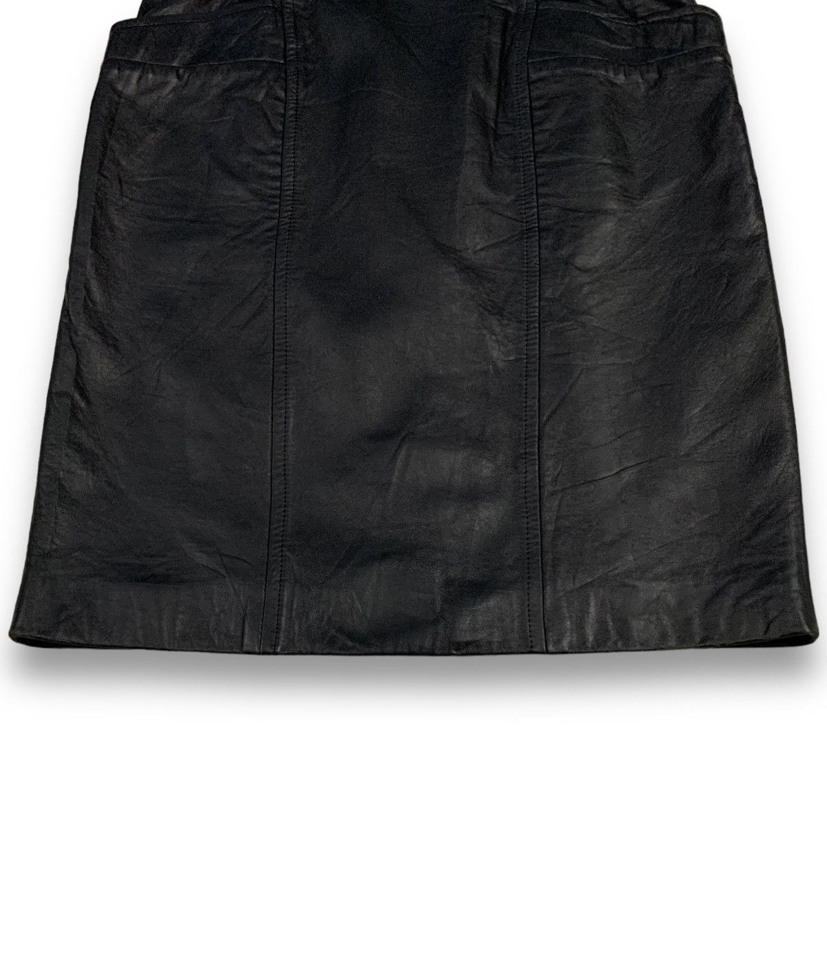 Japanese Brand Japanese Brand CIEL-UN Sheepskin Leather Pencil Mini Skirt Size 27" / US 4 / IT 40 - 3 Thumbnail