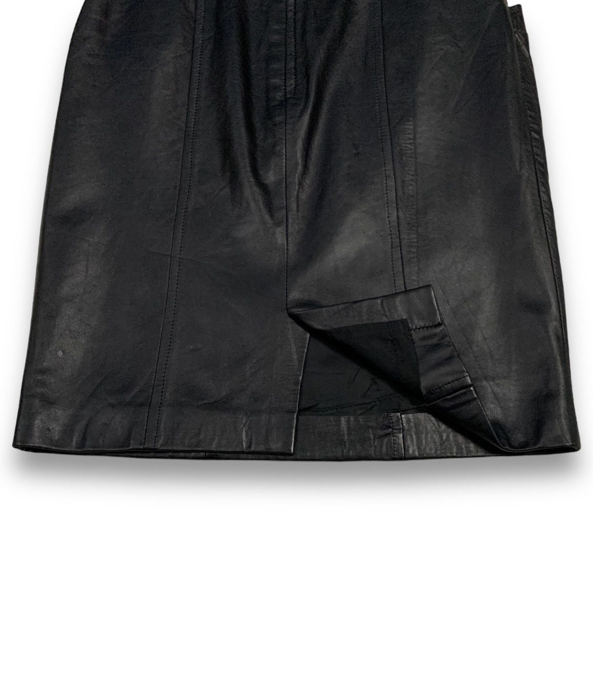 Japanese Brand Japanese Brand CIEL-UN Sheepskin Leather Pencil Mini Skirt Size 27" / US 4 / IT 40 - 10 Thumbnail