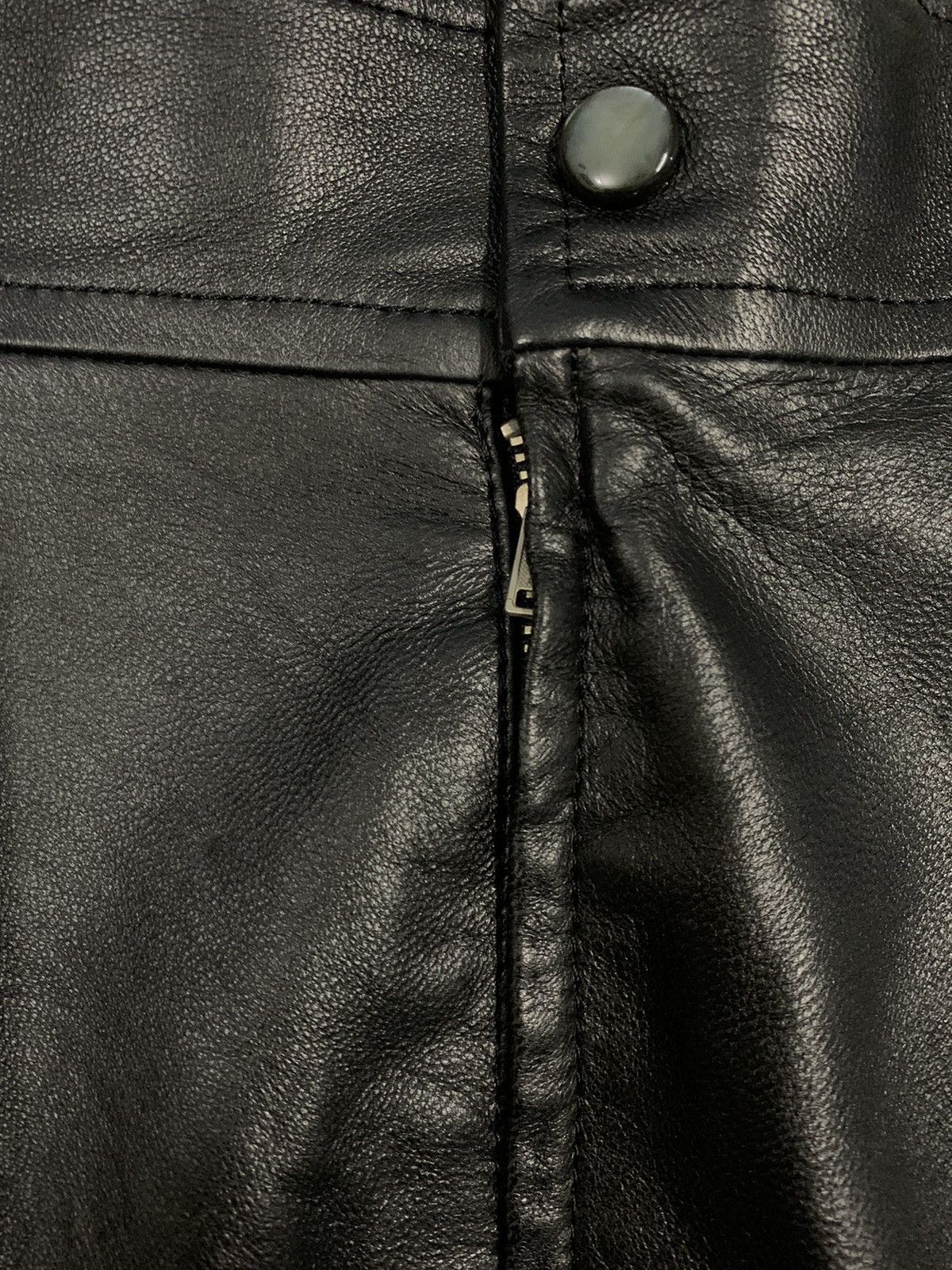 Japanese Brand Japanese Brand CIEL-UN Sheepskin Leather Pencil Mini Skirt Size 27" / US 4 / IT 40 - 6 Thumbnail
