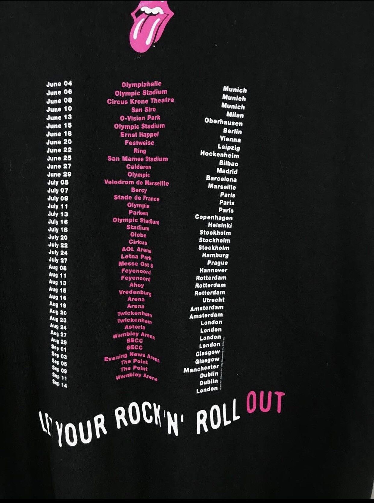 The Rolling Stones The Rolling Stones 2002 Vintage Rock Band Tour Tee Size US XL / EU 56 / 4 - 8 Thumbnail