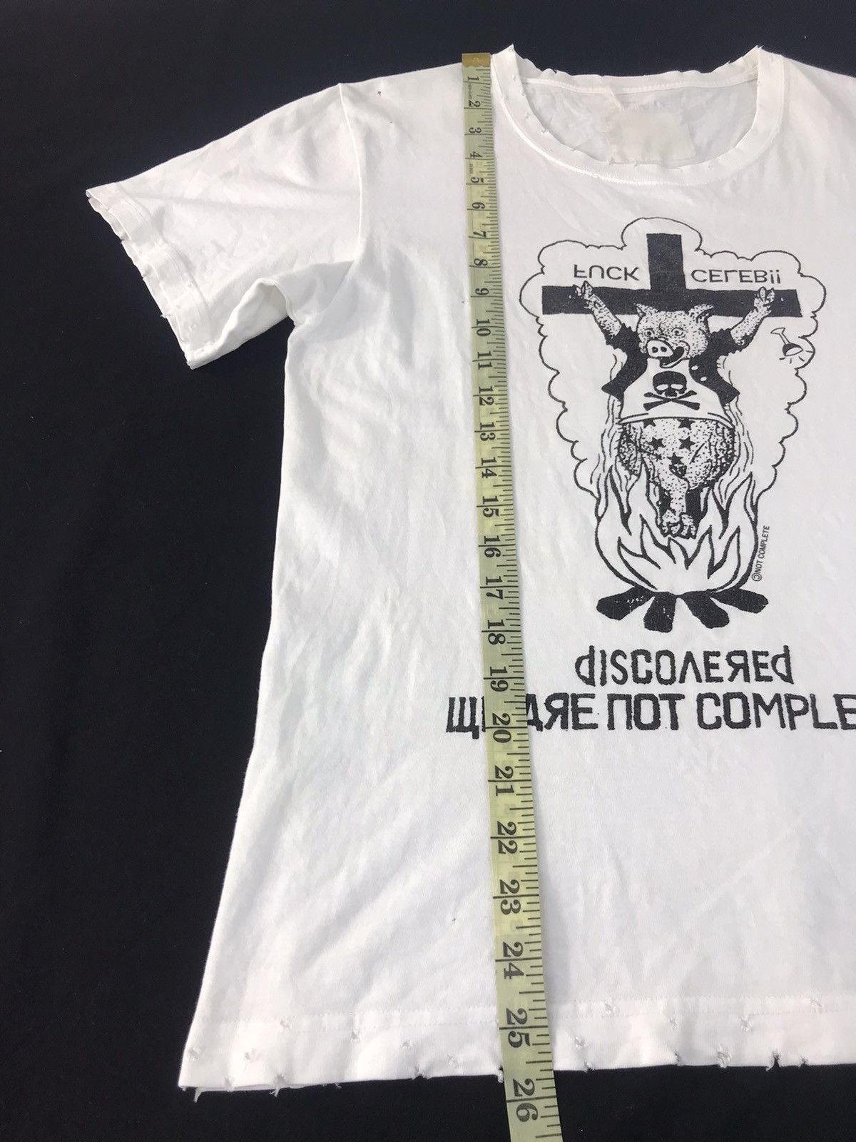 Vintage DSVR Not Complete Fcuk Celeb Tee Printed Roasted Pig K1079j Size US S / EU 44-46 / 1 - 9 Thumbnail