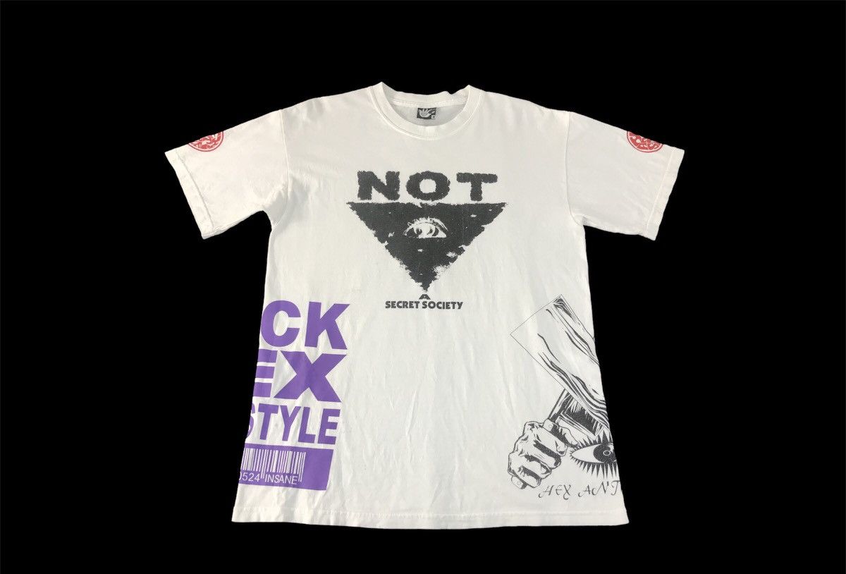 Japanese Brand × Vintage Hex Anti Style Suck A Secret Society Tee Mary Jesus K1080j Size US M / EU 48-50 / 2 - 1 Thumbnail
