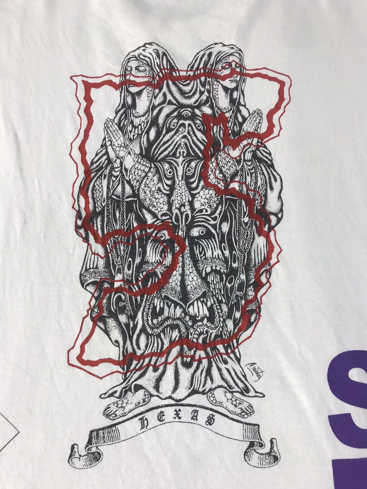 Japanese Brand × Vintage Hex Anti Style Suck A Secret Society Tee Mary Jesus K1080j Size US M / EU 48-50 / 2 - 7 Thumbnail