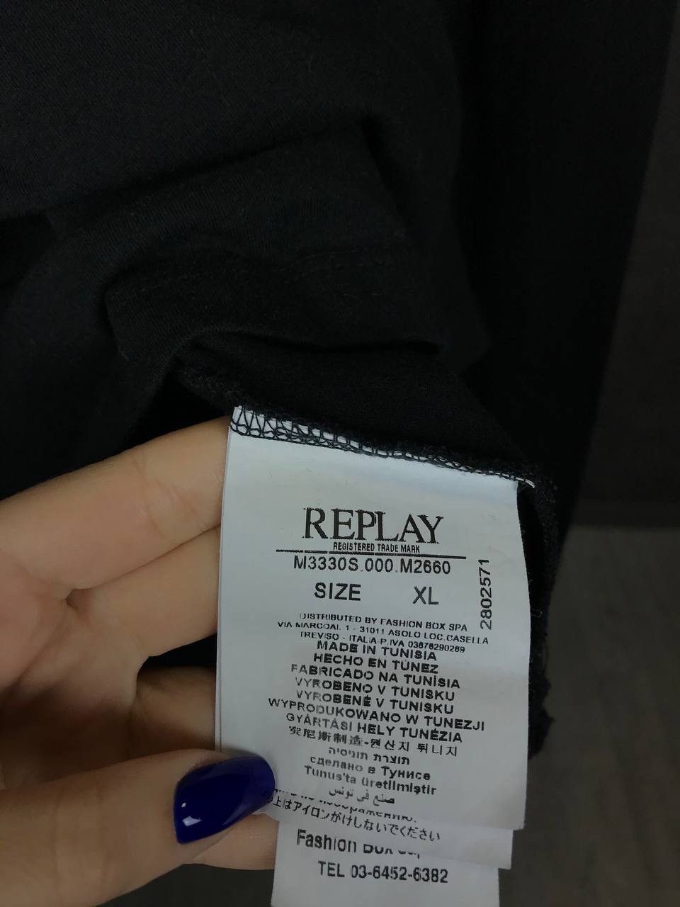 Replay Replay luxury streetwear center logo longsleeve Size US XL / EU 56 / 4 - 5 Thumbnail