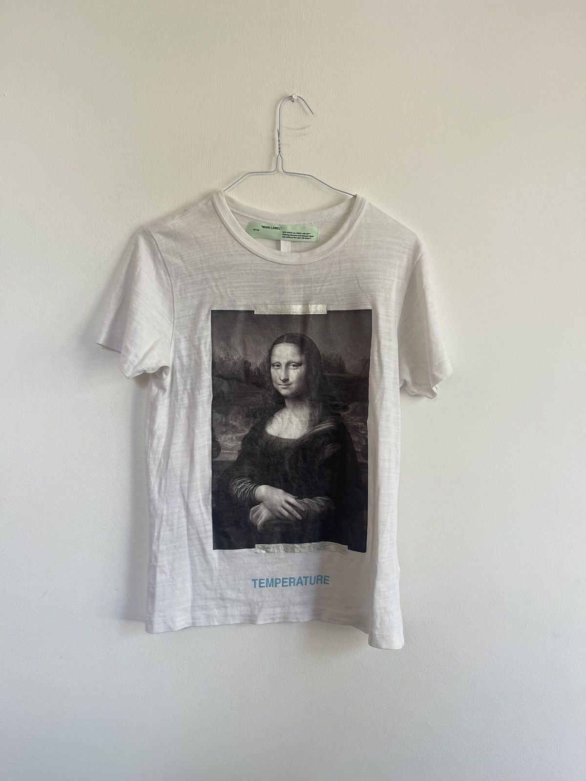 Off white mona lisa temperature tee sale