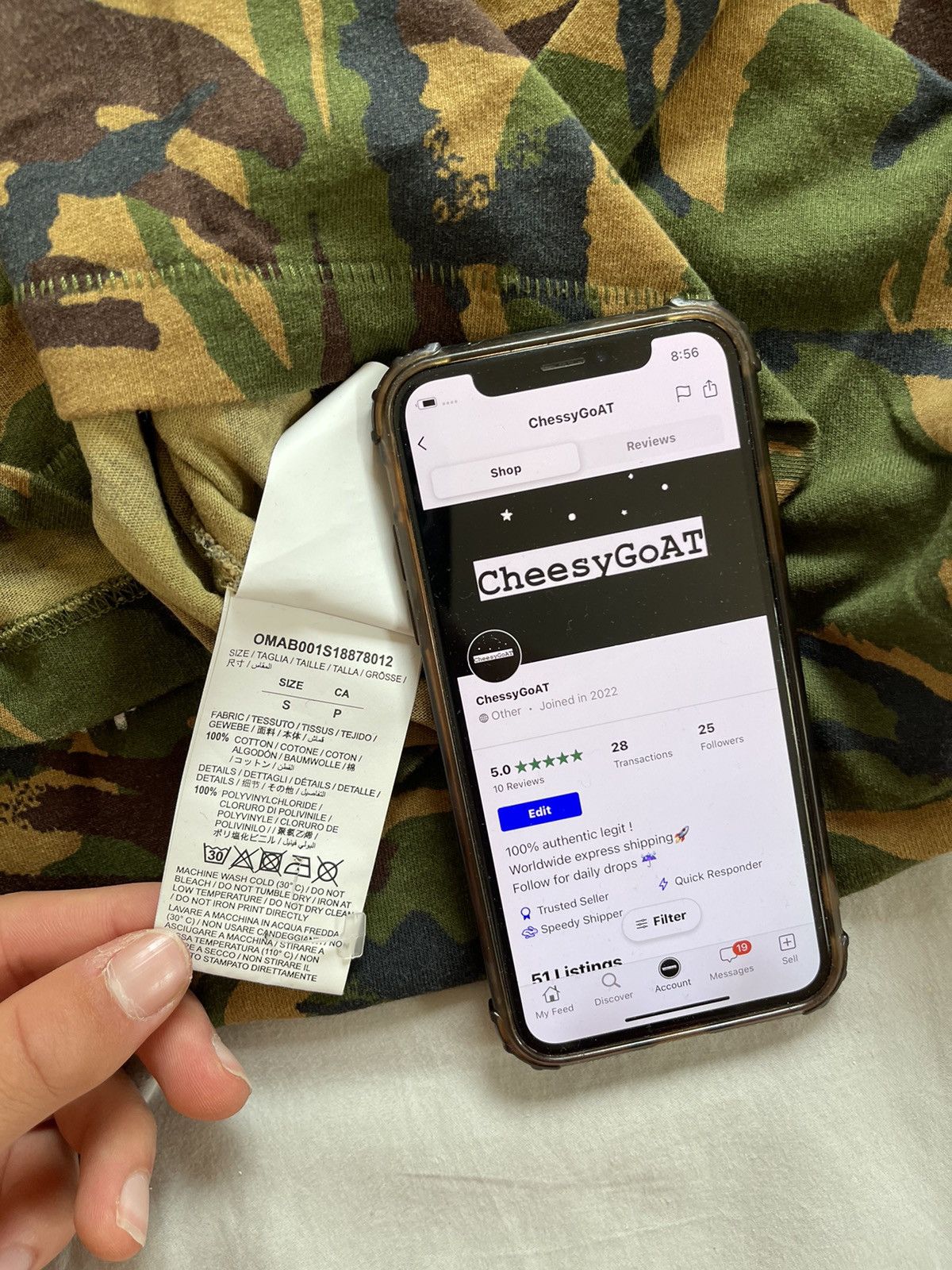 Off-White Off white camo LS TEE Size US M / EU 48-50 / 2 - 21 Thumbnail
