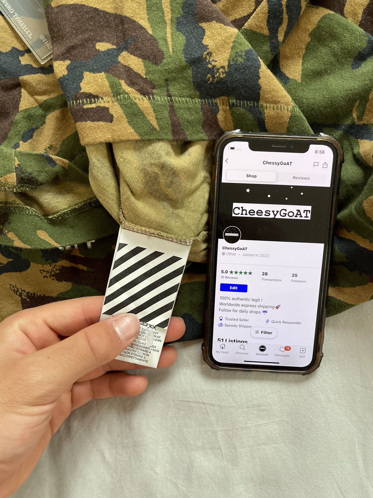 Off-White Off white camo LS TEE Size US M / EU 48-50 / 2 - 20 Thumbnail