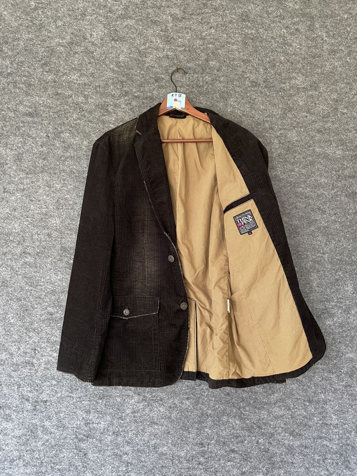 Japanese Brand × Vintage THINK PINK CHORE JACKET Size US L / EU 52-54 / 3 - 5 Thumbnail