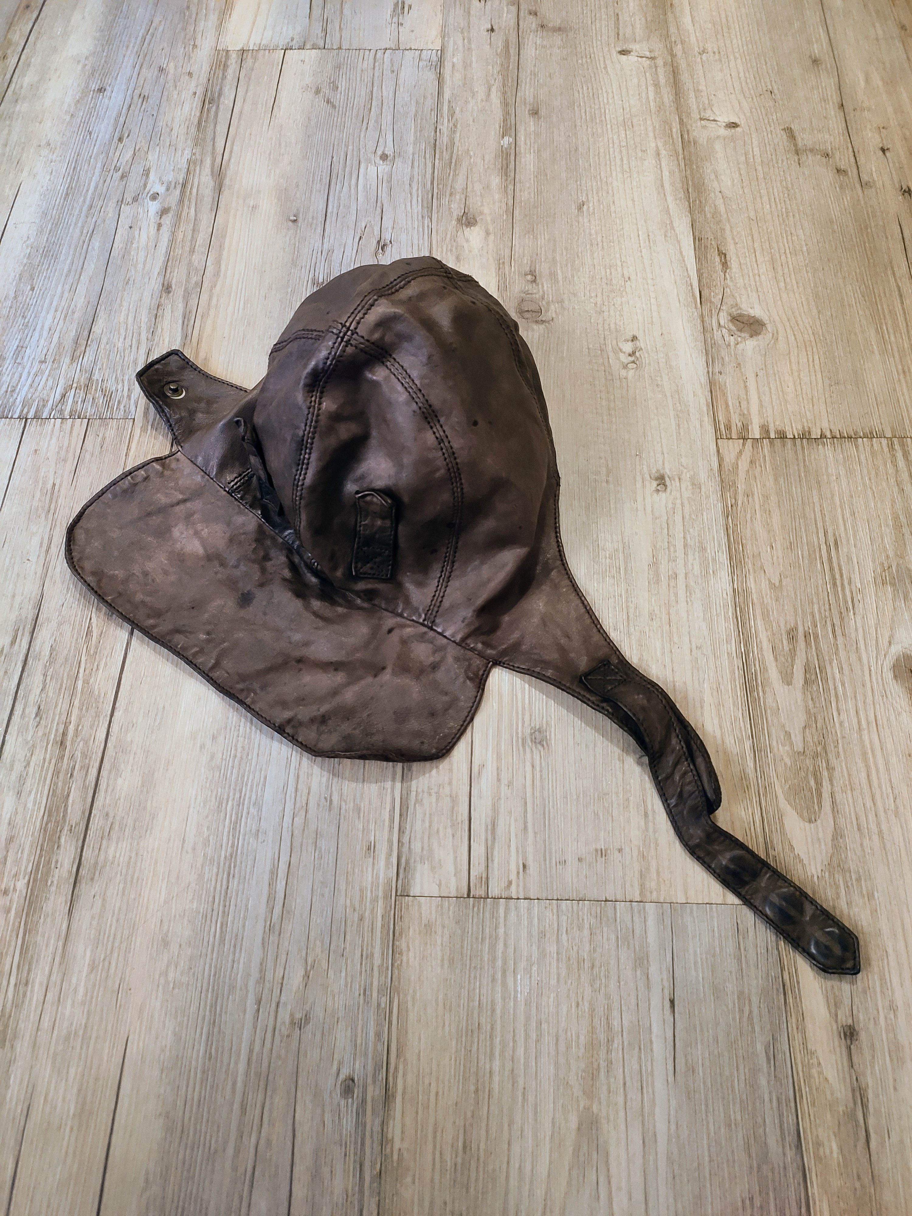 CHRISTIAN PEAU Leather helmet.Like Rick Owens or Boris Bidjan Saberi Size ONE SIZE - 1 Thumbnail